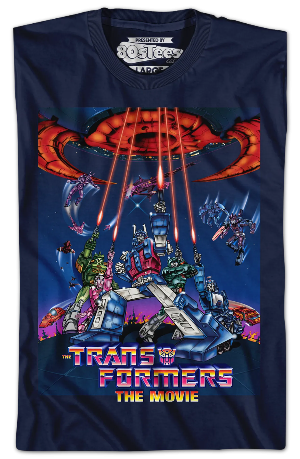 1986 Movie Poster Transformers T-Shirt