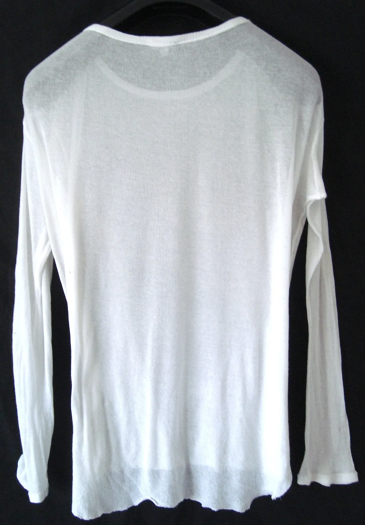 2009 Fine Cotton 'Aura' Sweater with Raw Hems