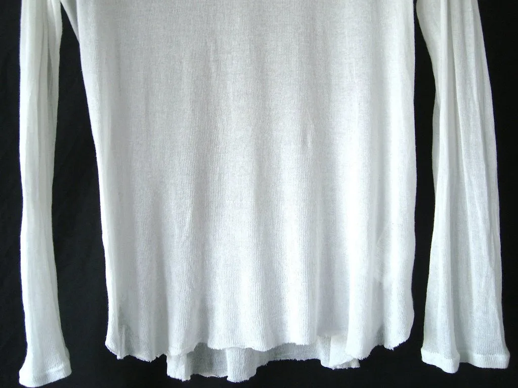 2009 Fine Cotton 'Aura' Sweater with Raw Hems