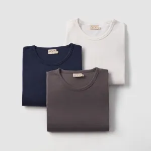 3 Pack - Men's Organic Pima Cotton T-Shirts