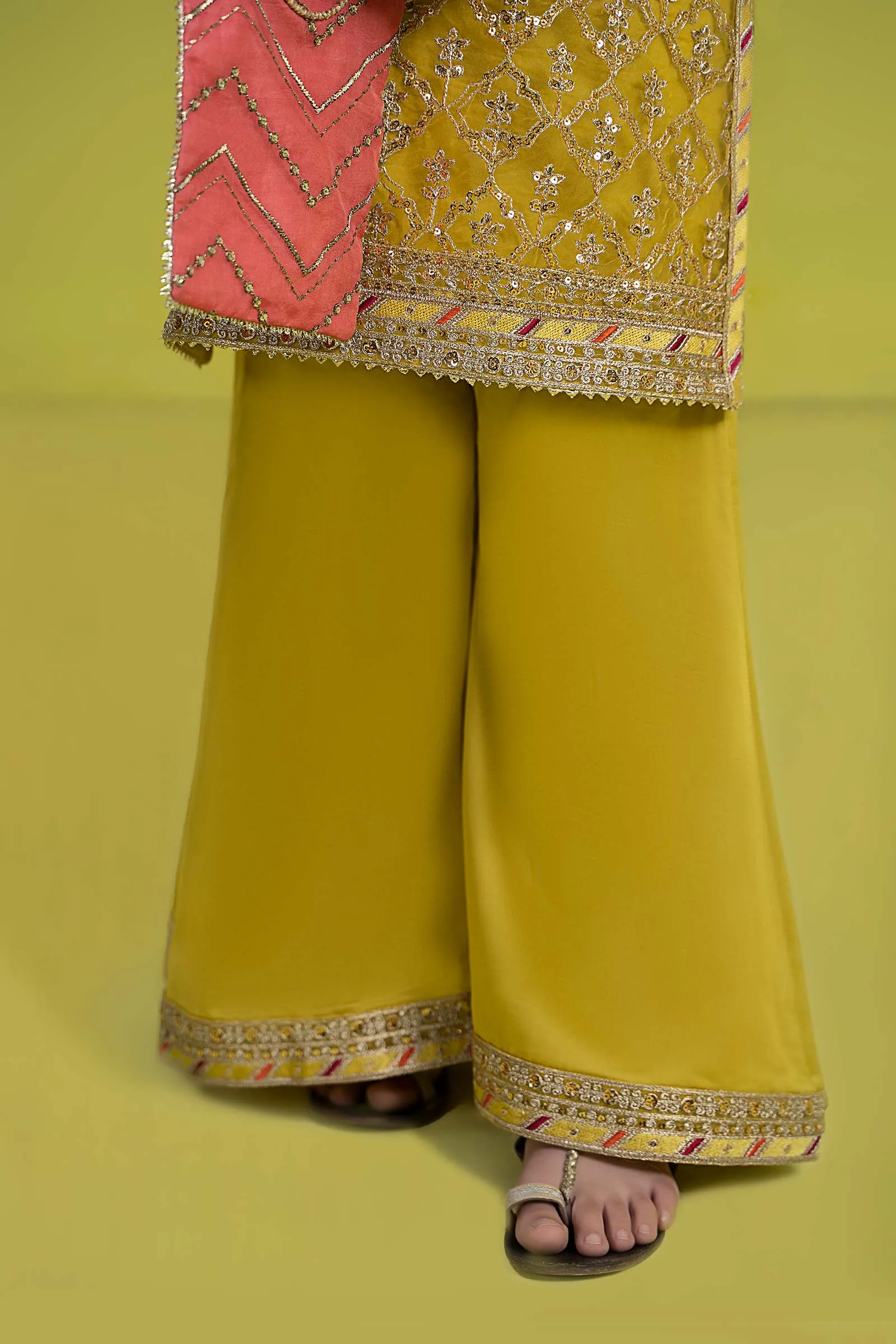 3 Piece Embroidered Organza Suit | MKS-EF24-14