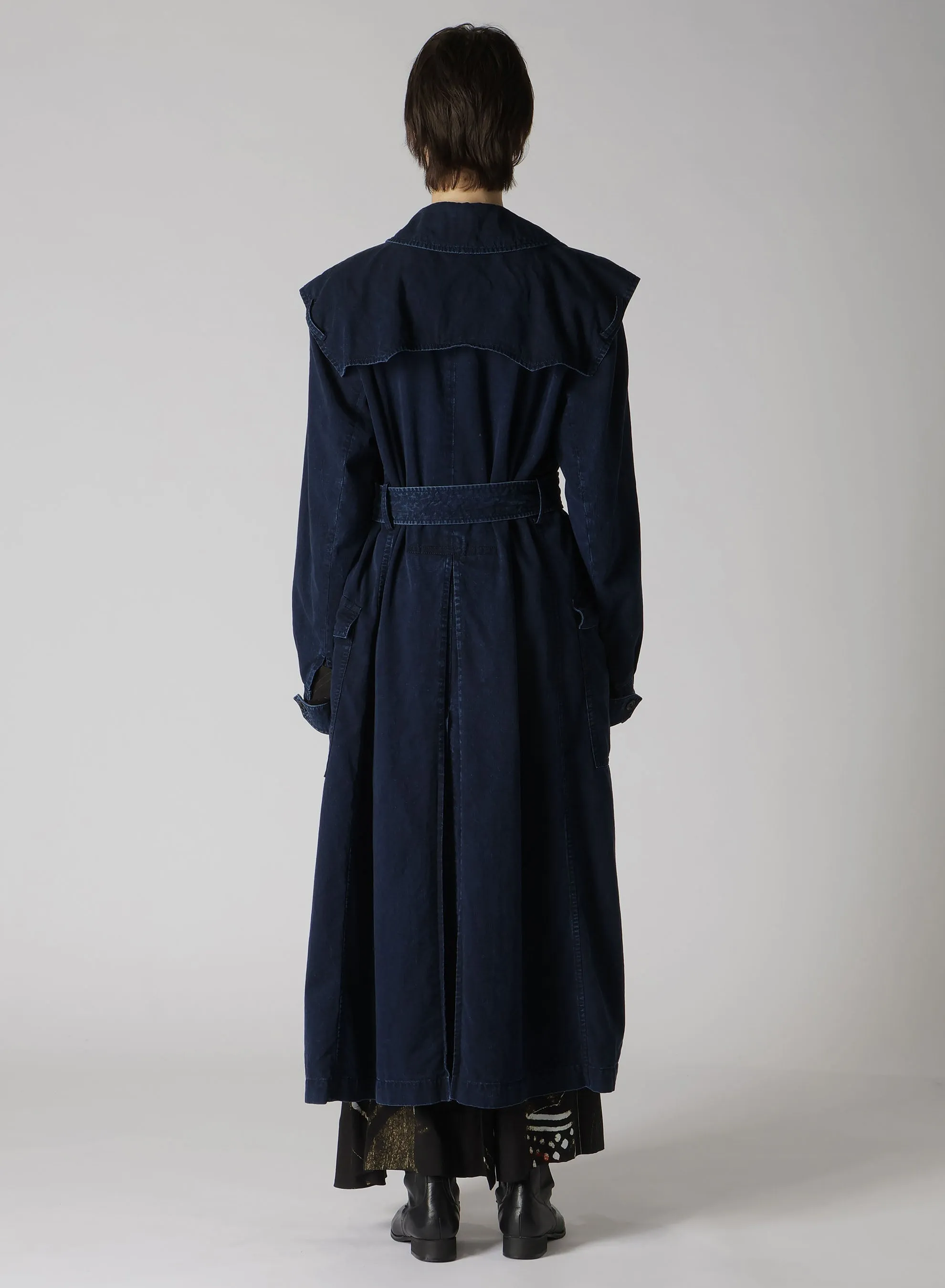 8OZ CE/C/ DENIM TRENCH COAT