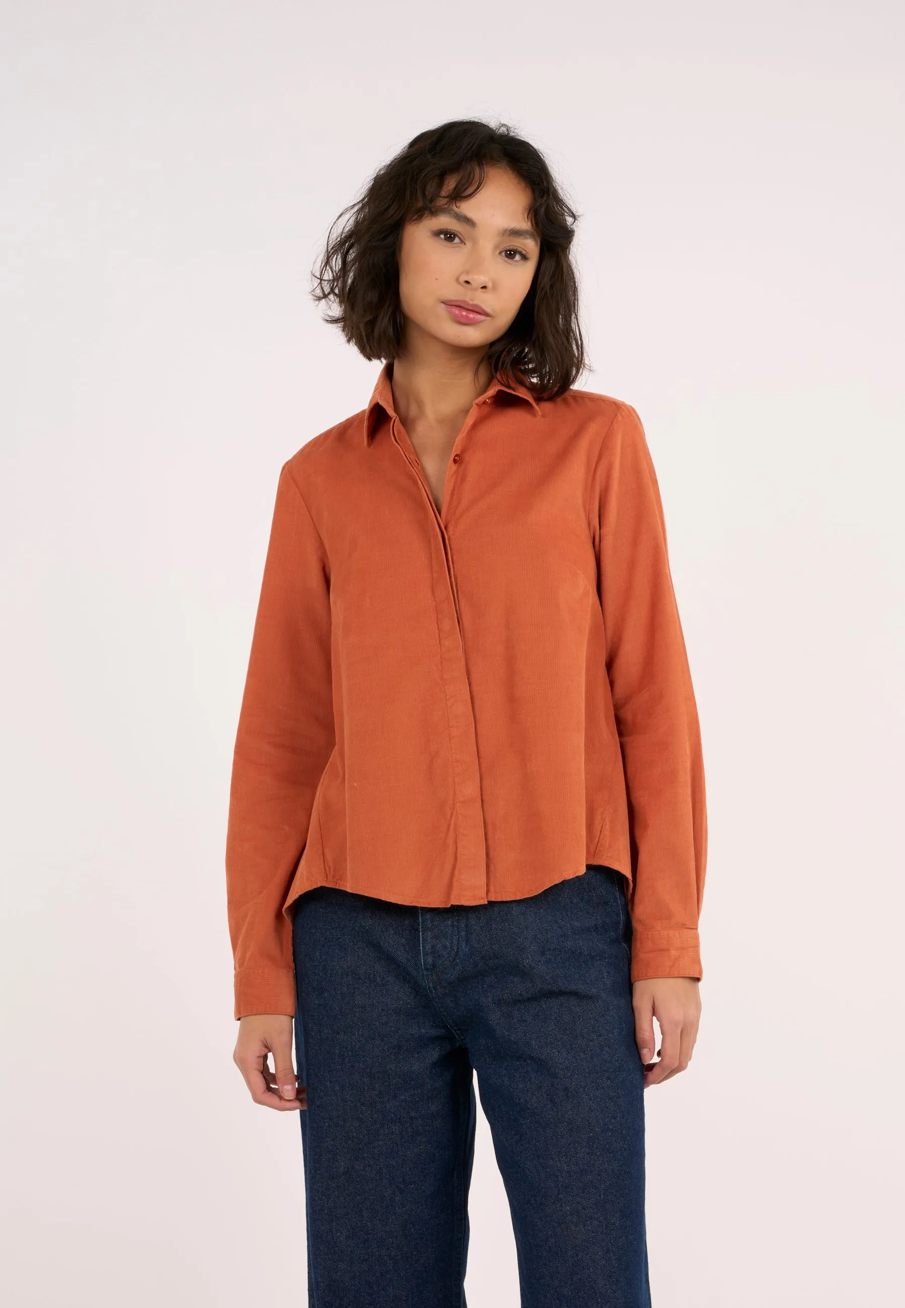 A-shape Corduroy shirt - Autumn Leaf