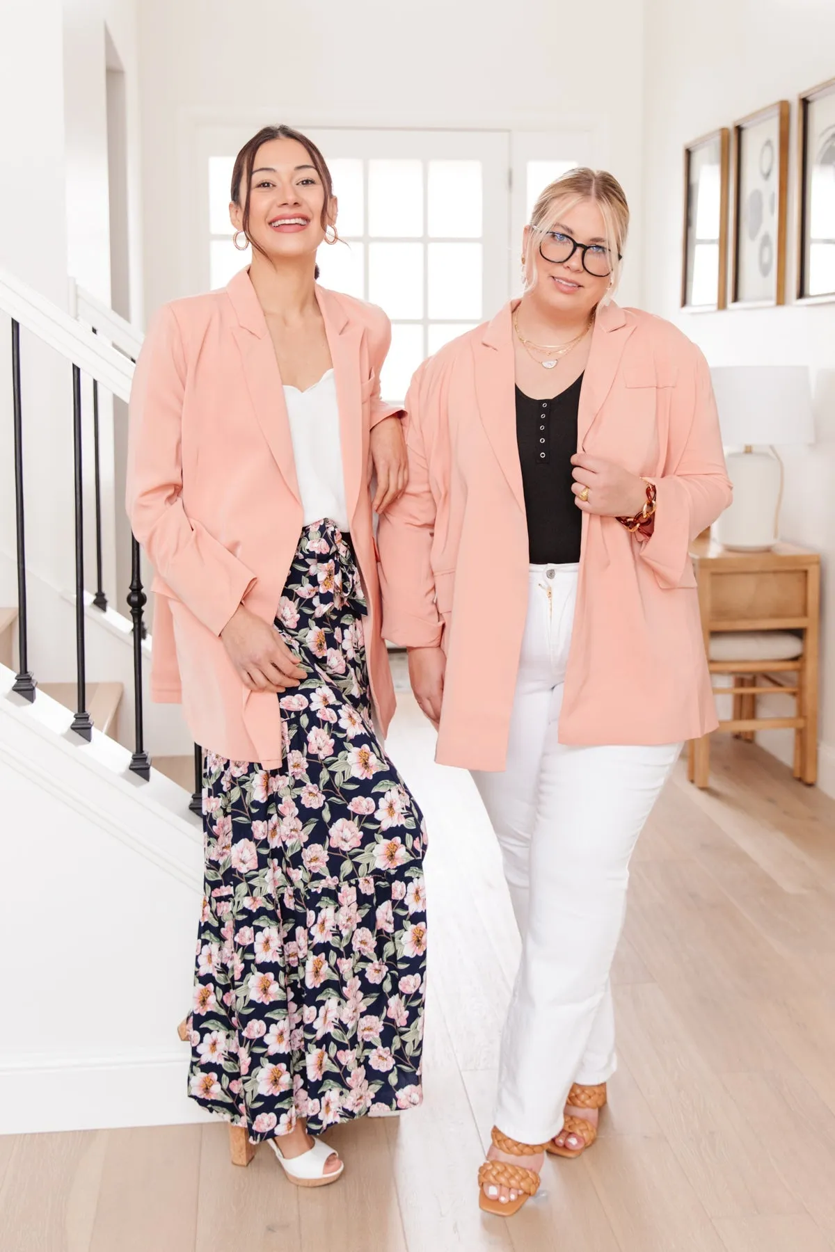 Abby Blazer in Peach