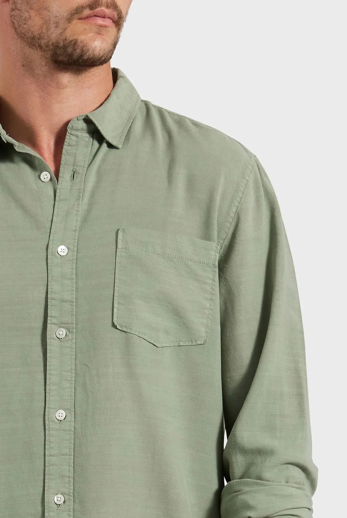 Academy Brand Men's Burton Shirt - Jasper Green