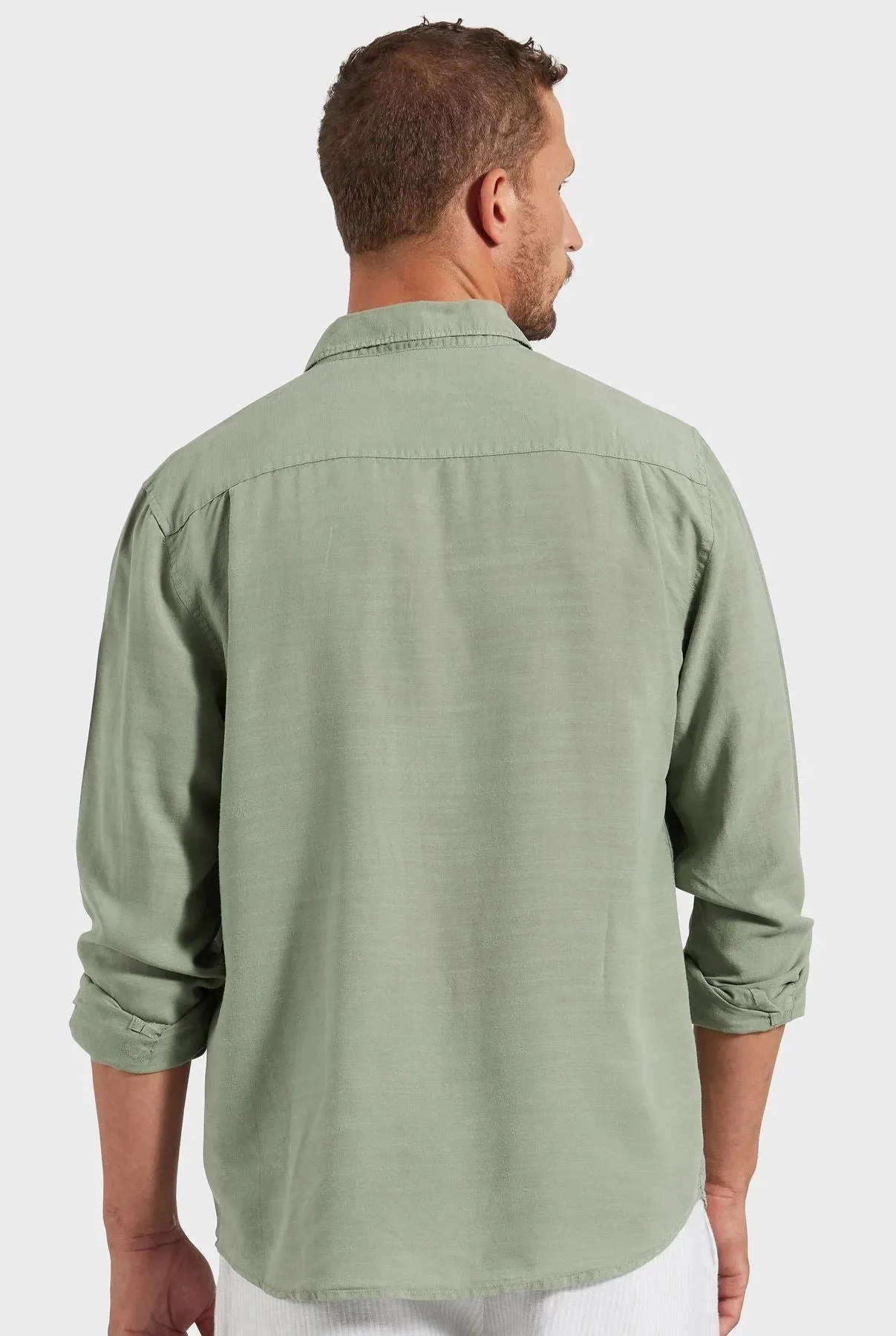 Academy Brand Men's Burton Shirt - Jasper Green