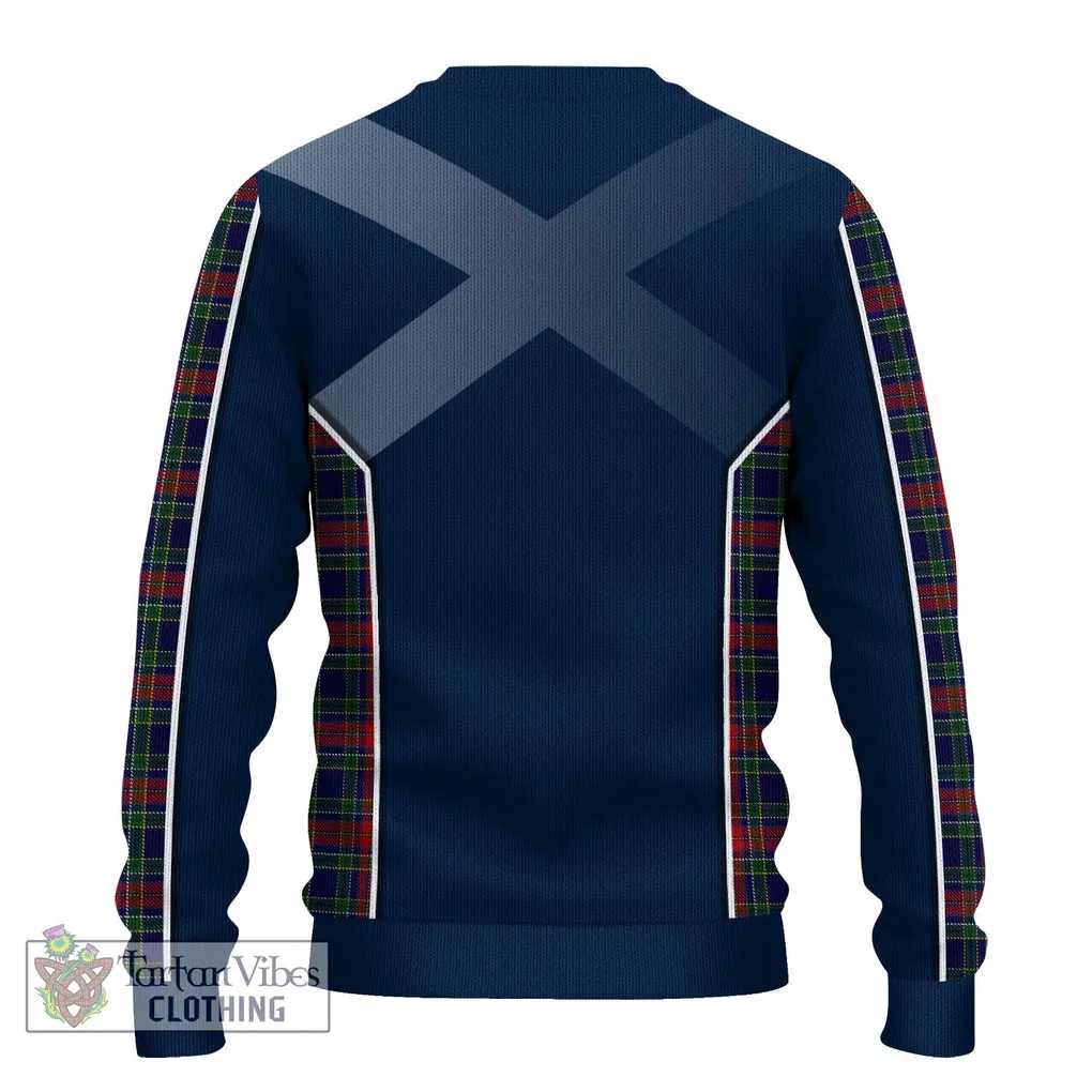 Allison Red Tartan Ugly Sweater with Family Crest and Lion Rampant Vibes Sport Style