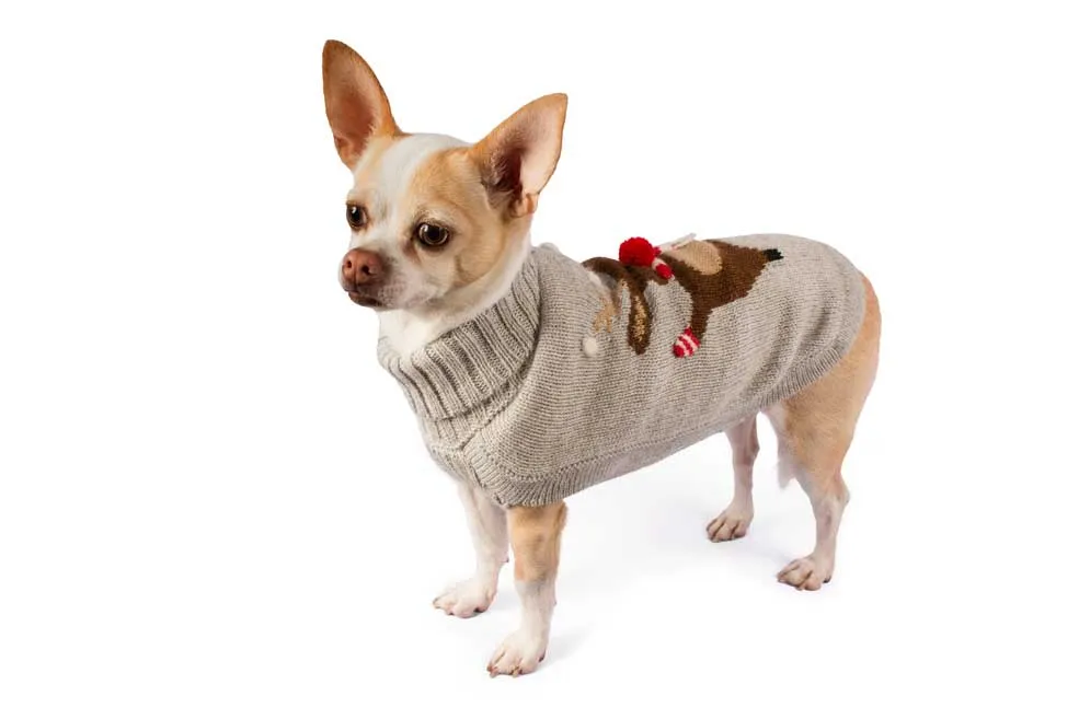 Alqo Wasi Christmas Moose Dog Sweater