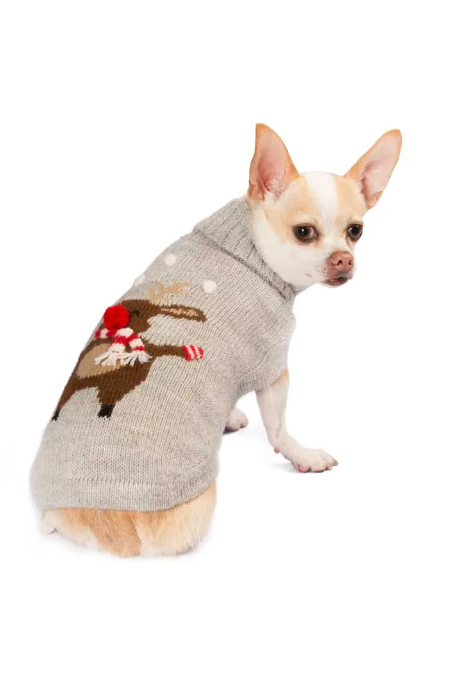 Alqo Wasi Christmas Moose Dog Sweater