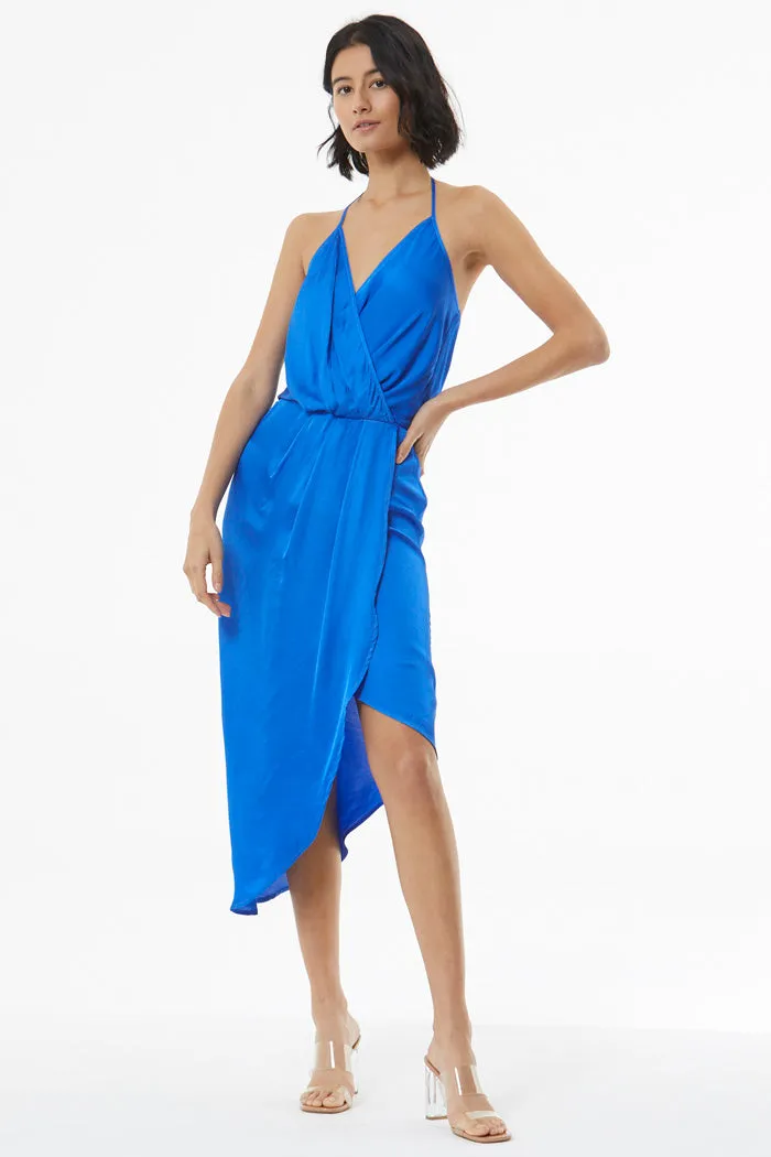 Andrea Draped Slip Dress // Ocean ~ NO RETURNS