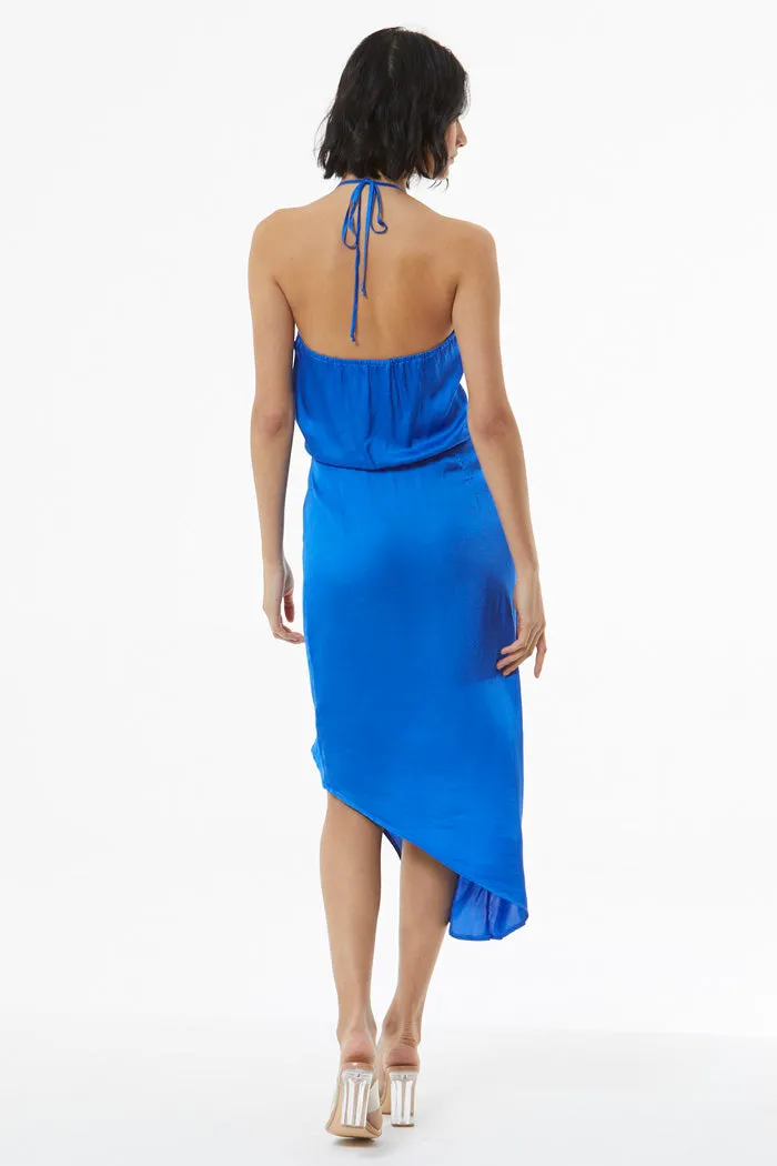 Andrea Draped Slip Dress // Ocean ~ NO RETURNS