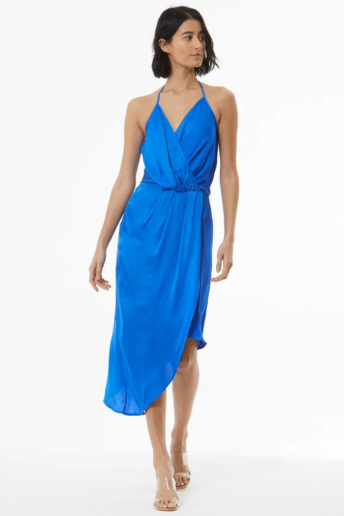 Andrea Draped Slip Dress // Ocean ~ NO RETURNS