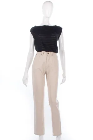 Armani Jeans High Waisted Cream Size 23 inch waist.