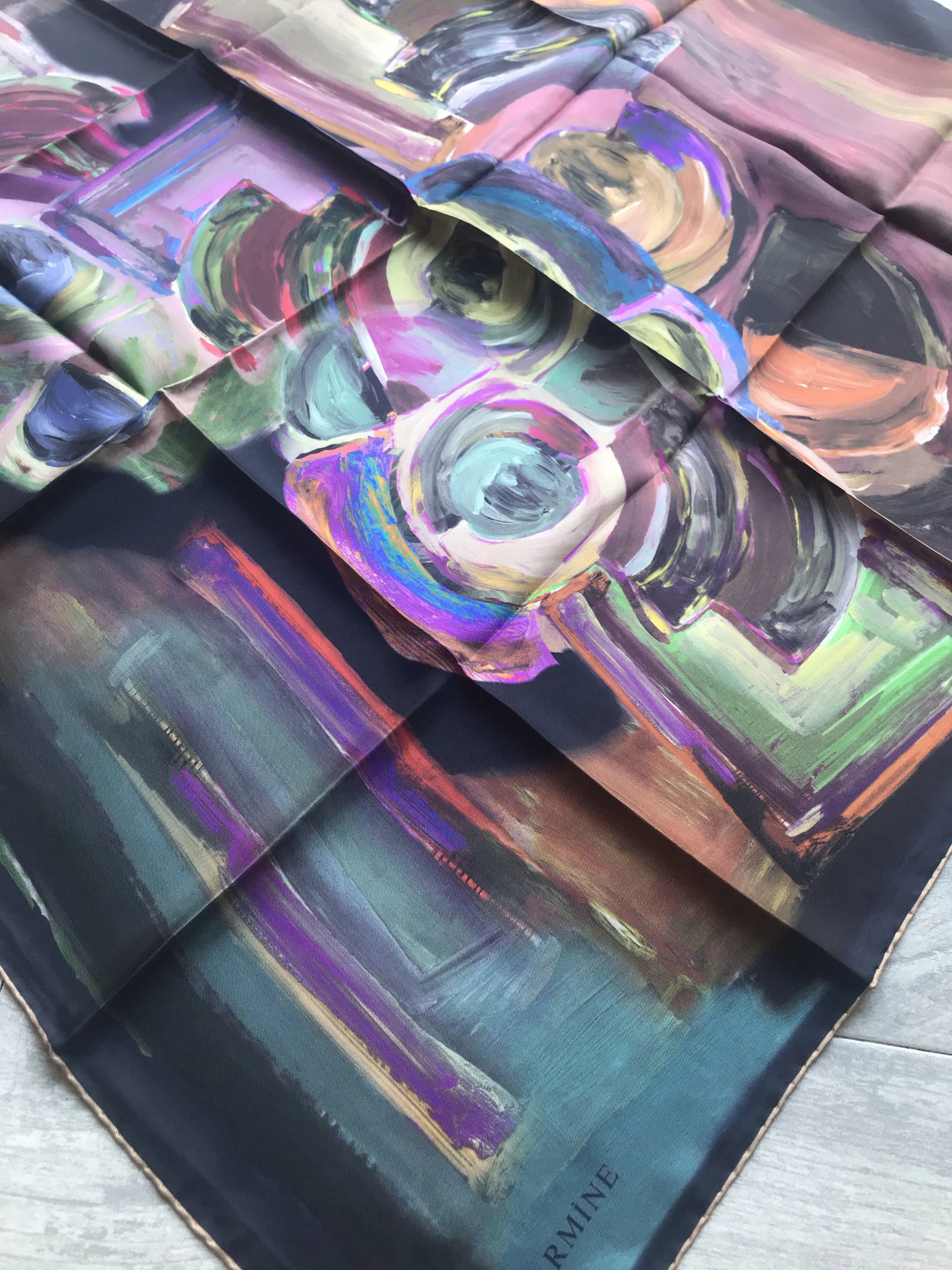 Armine Turkish Silk Scarves Electric Prism 31