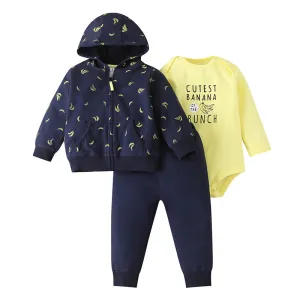 Autumn Hot Style Baby 3-Piece Zipper Jacket