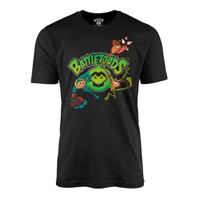 Battletoads Zits, Rash and Pimple Black T-shirt