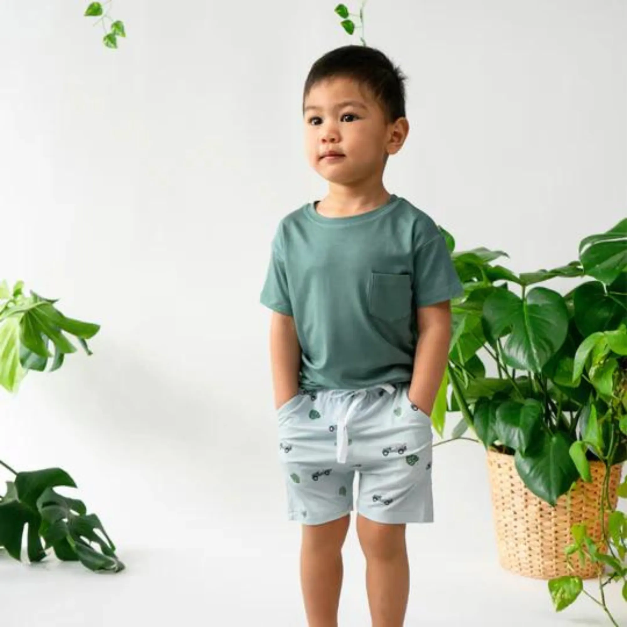 BELAN J Everyday Shorts - Green Jeep