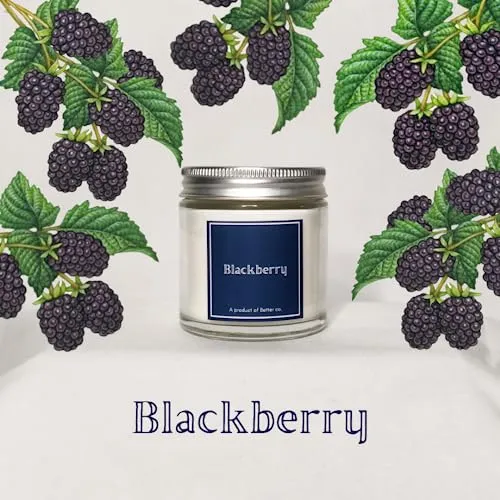 Better co Scented Soy Wax Amber Jar Candle Organic Luxury Aroma Burning Time Upto 20 Hours. Combo Pack of 3. Nutmeg   Coco BlackBerry and Lavender