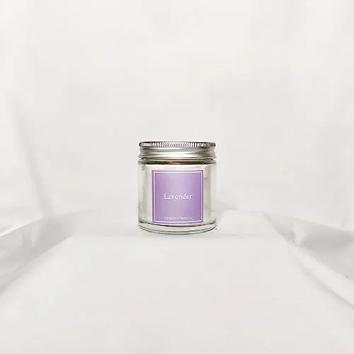 Better co Scented Soy Wax Amber Jar Candle Organic Luxury Aroma Burning Time Upto 20 Hours. Combo Pack of Lavender and Honeysuckle