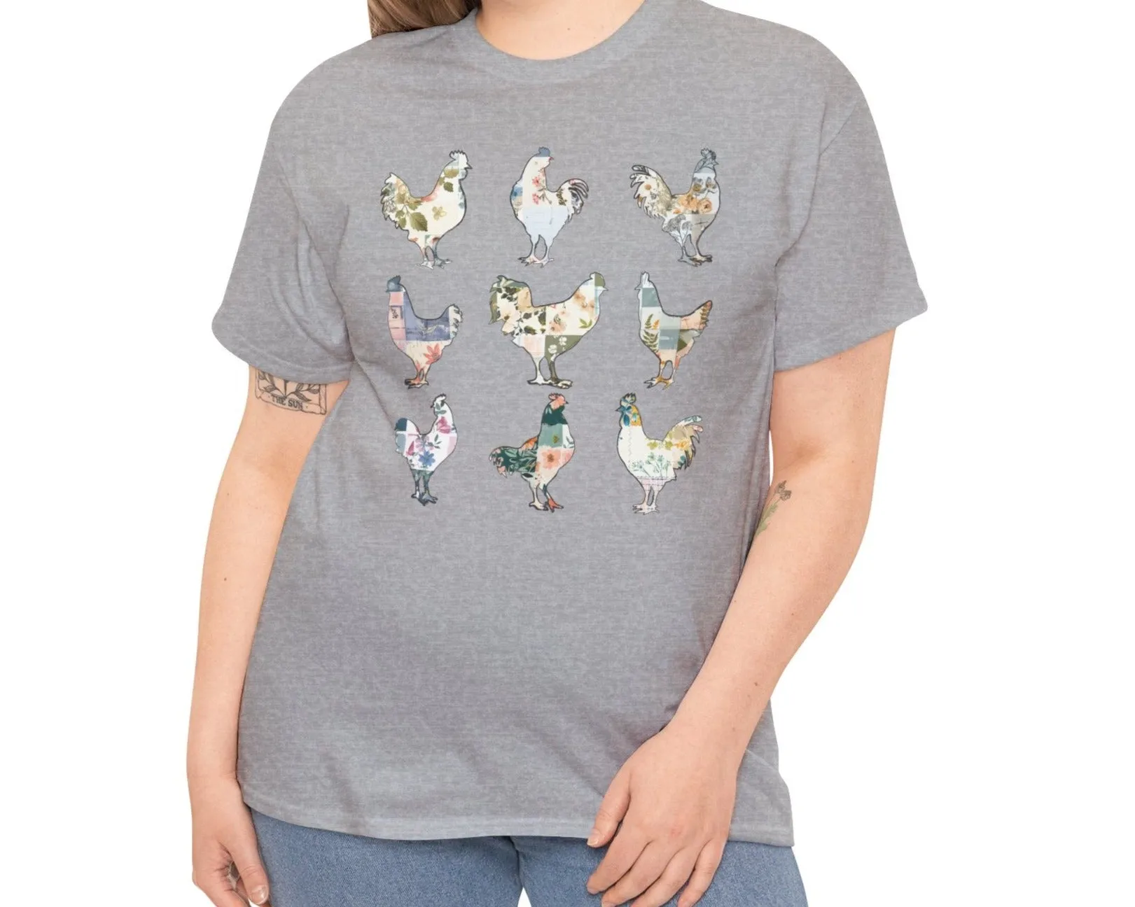 Boho Chickens | Cotton Tee