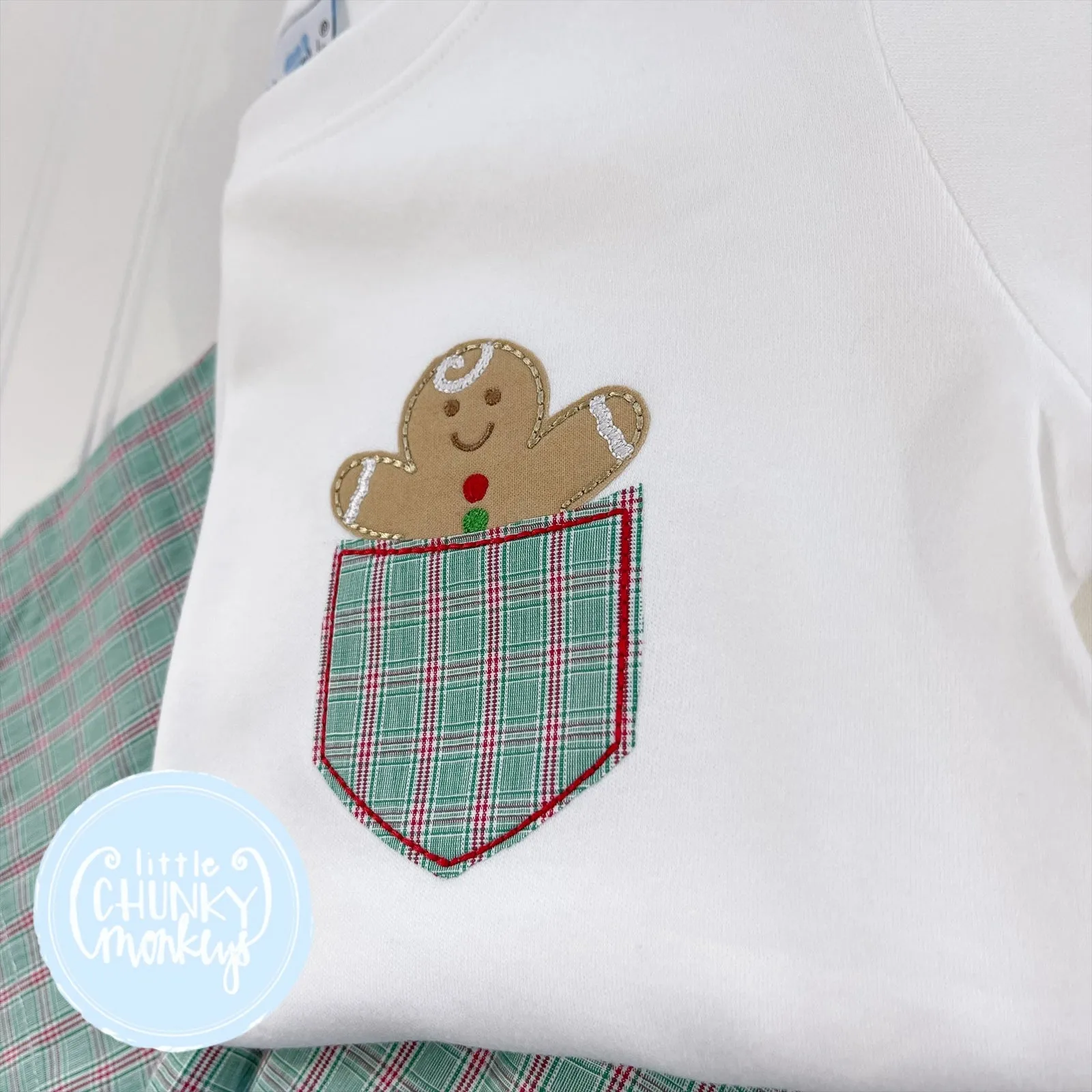 Boy Shirt - Gingerbread Pocket