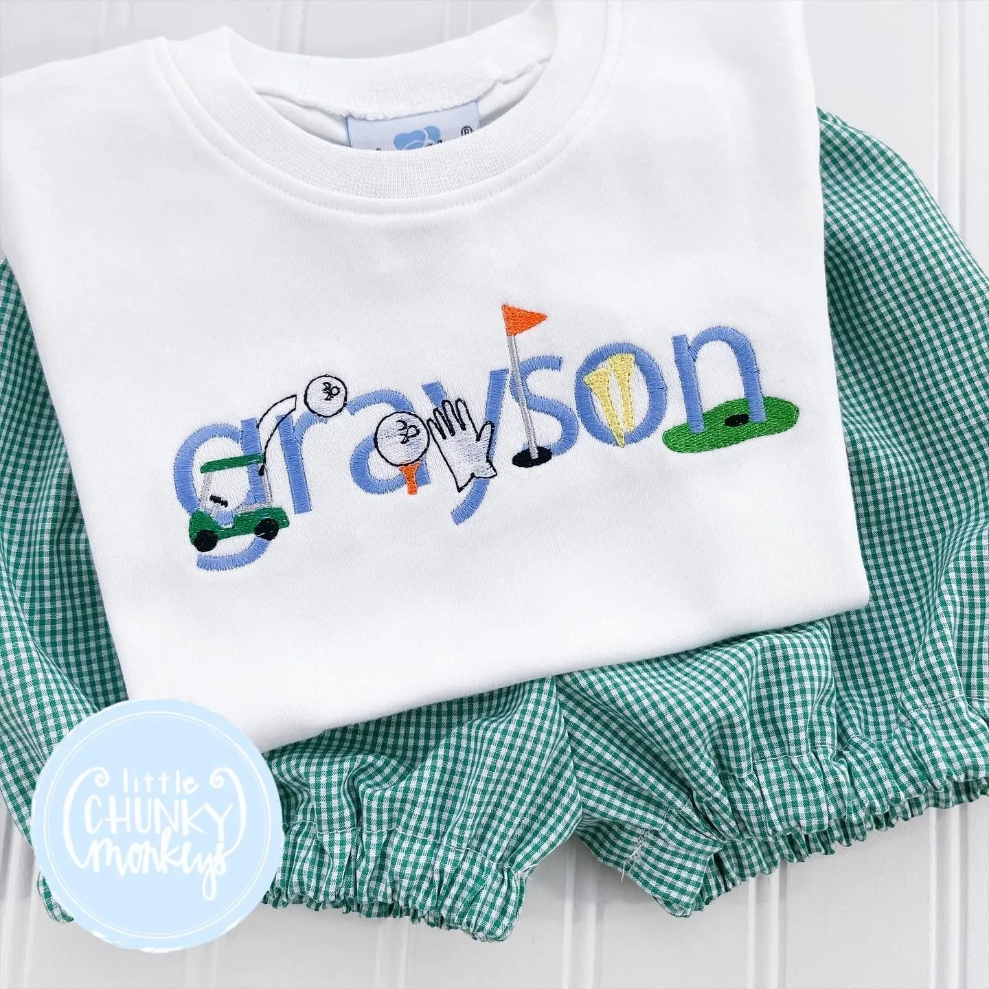 Boy Shirt - Golf Font