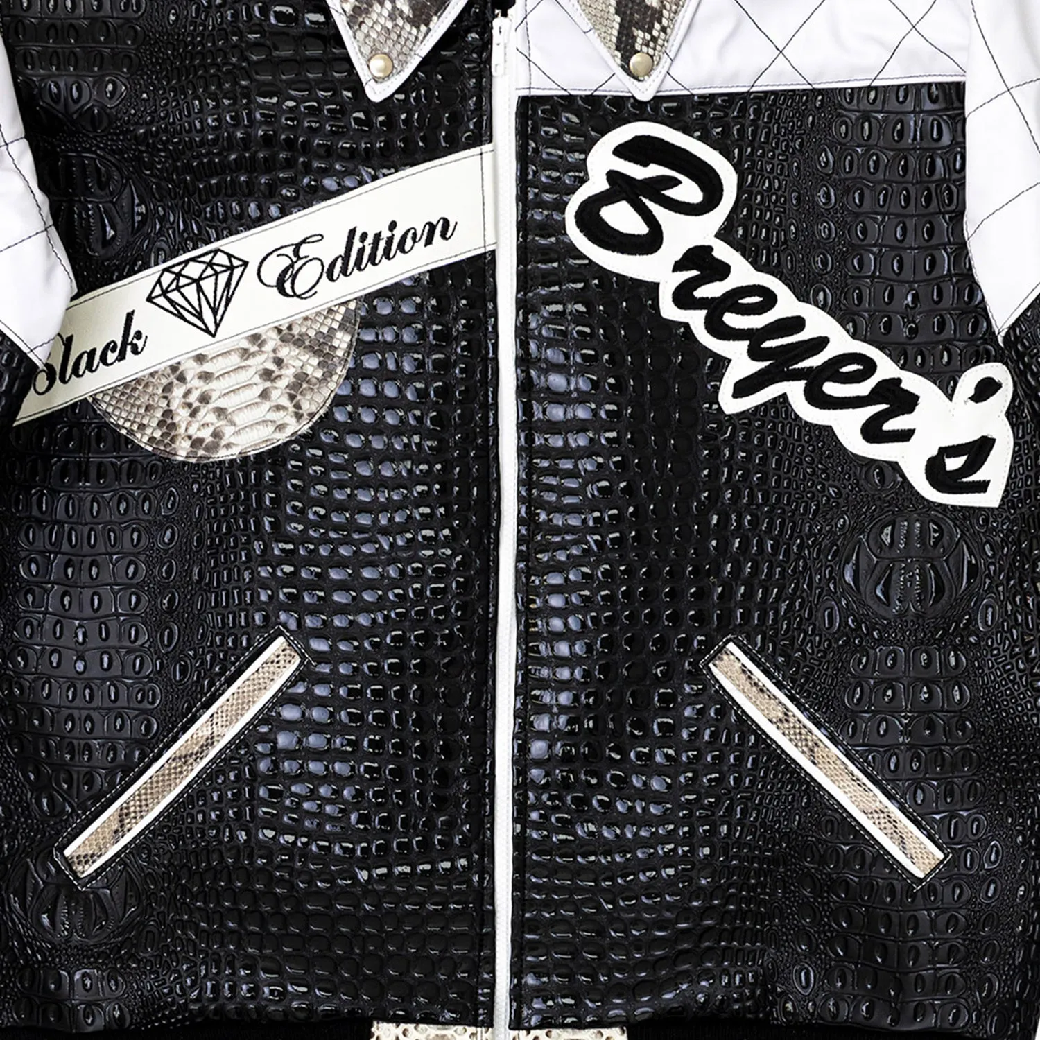 Breyer's Limited Edition Leather Jacket With Python Skin