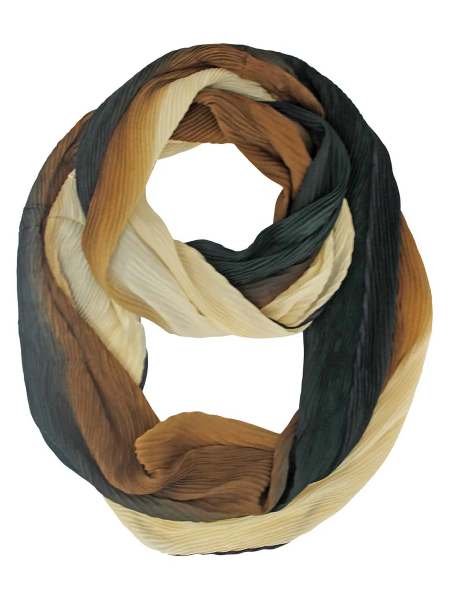 Brown Ombre Gradient Infinity Scarf