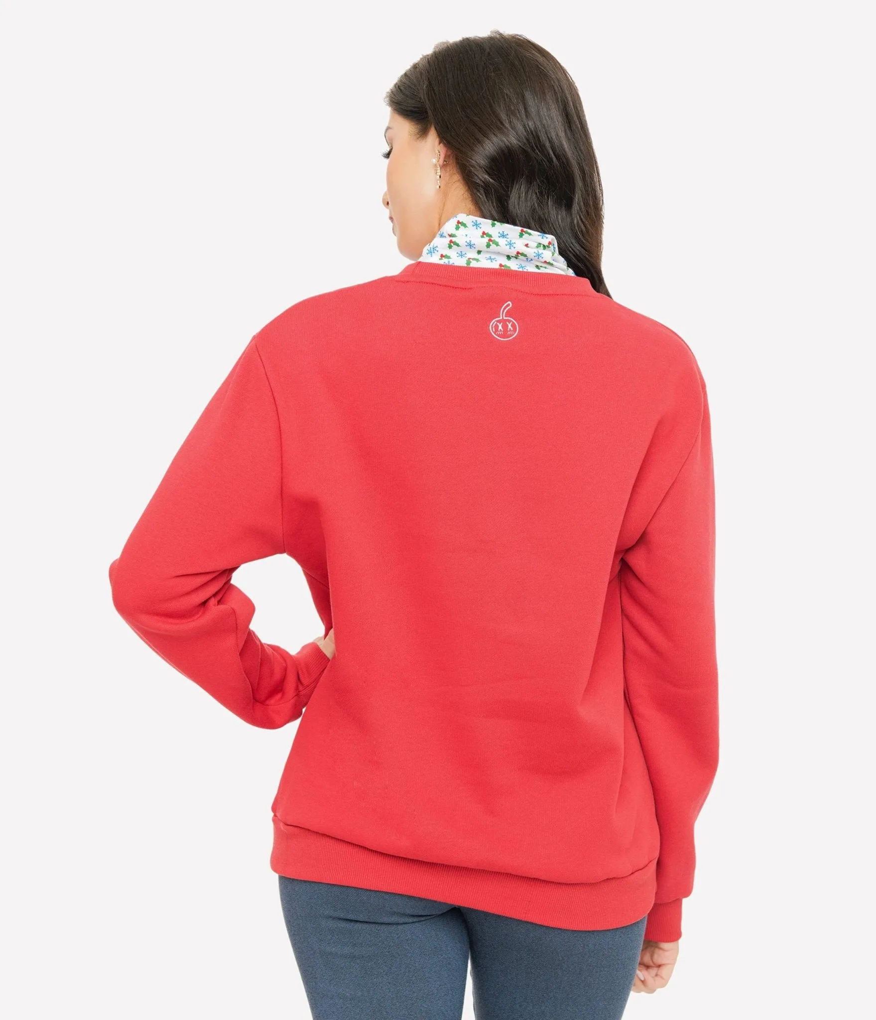 Cakeworthy Red Mickey & Minnie Seasons Greetings Sweatshirt