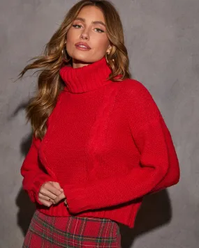 Carmine Knit Turtleneck Sweater