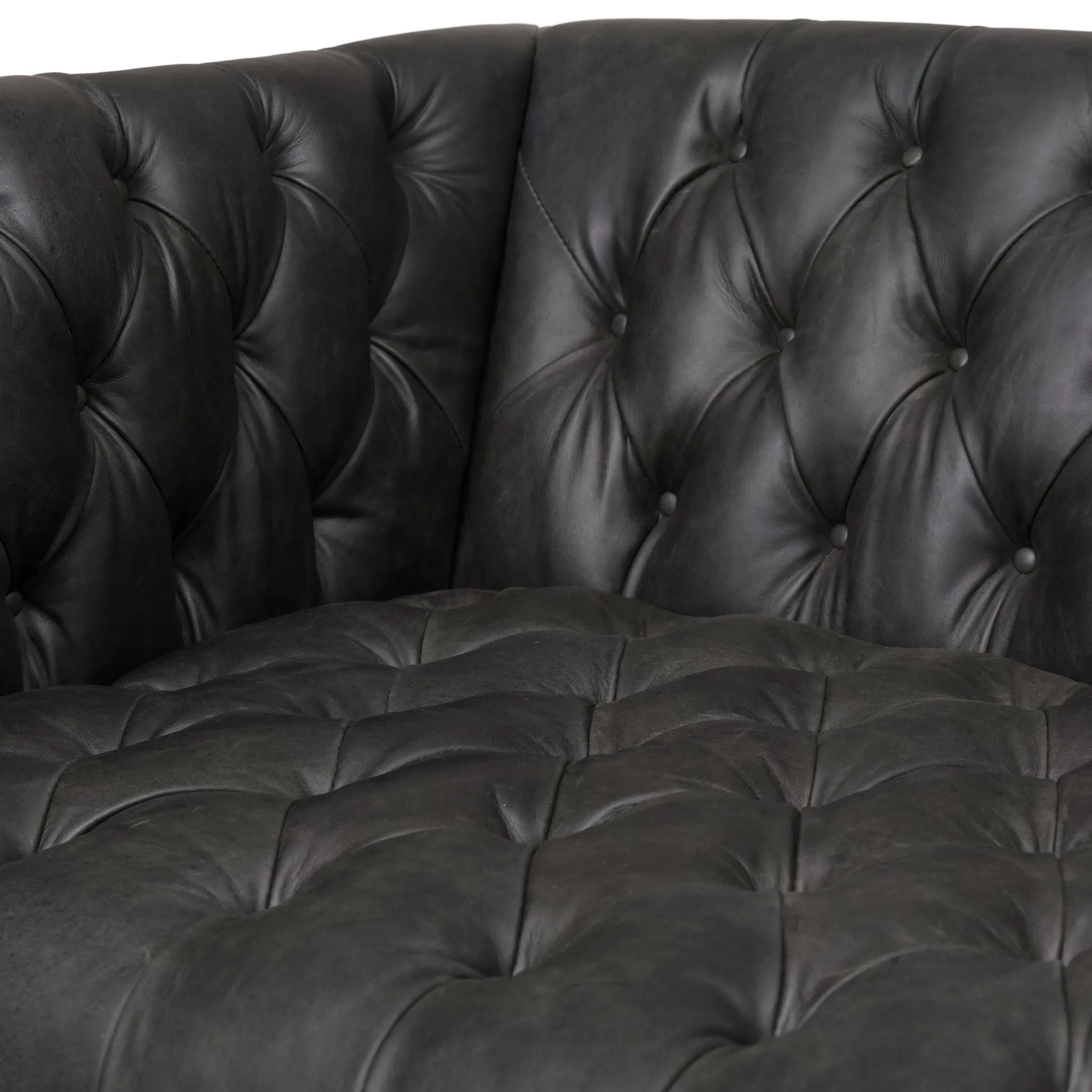 Carnegie Leather Sofa 90"