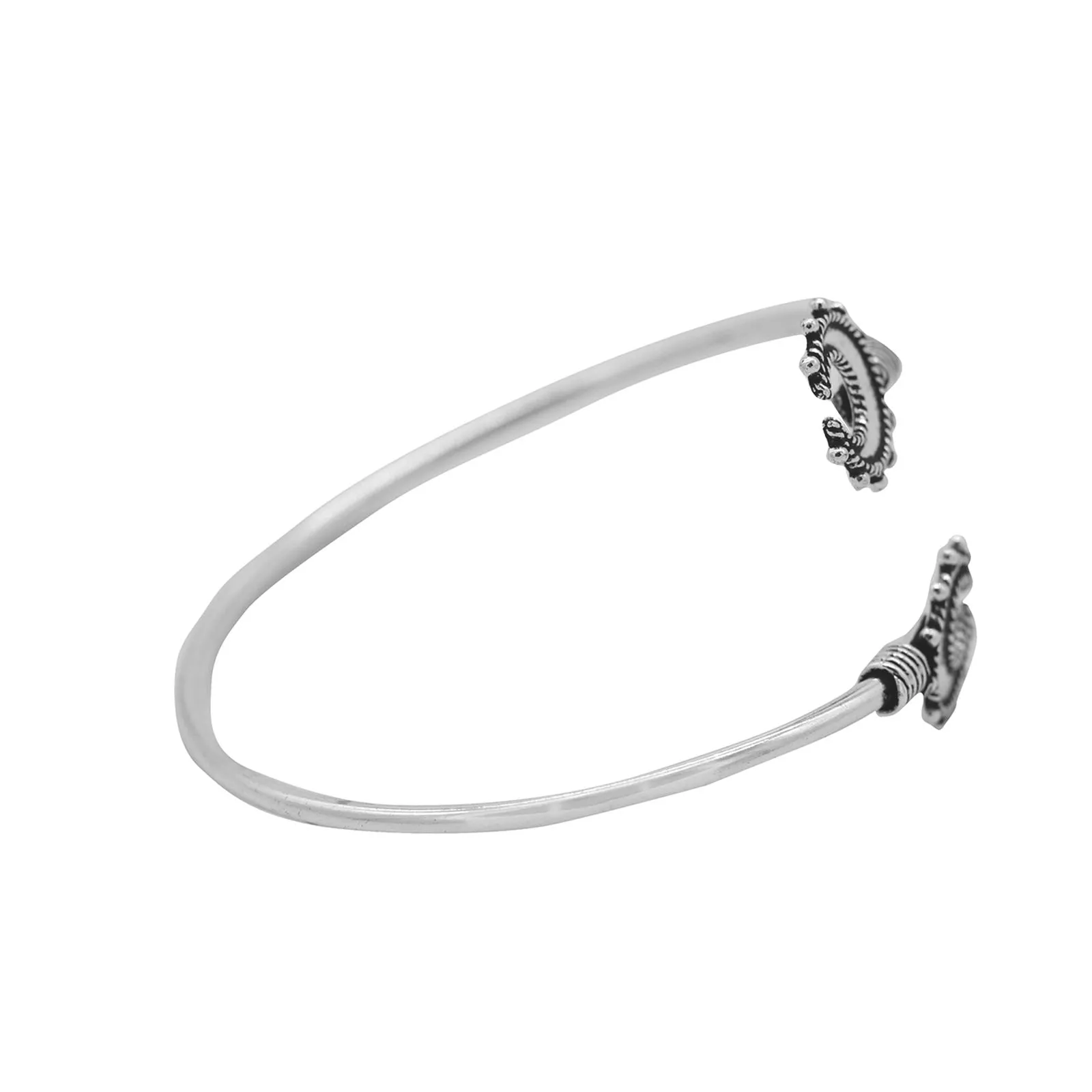 Chandrika Silver Oxidized Bracelet