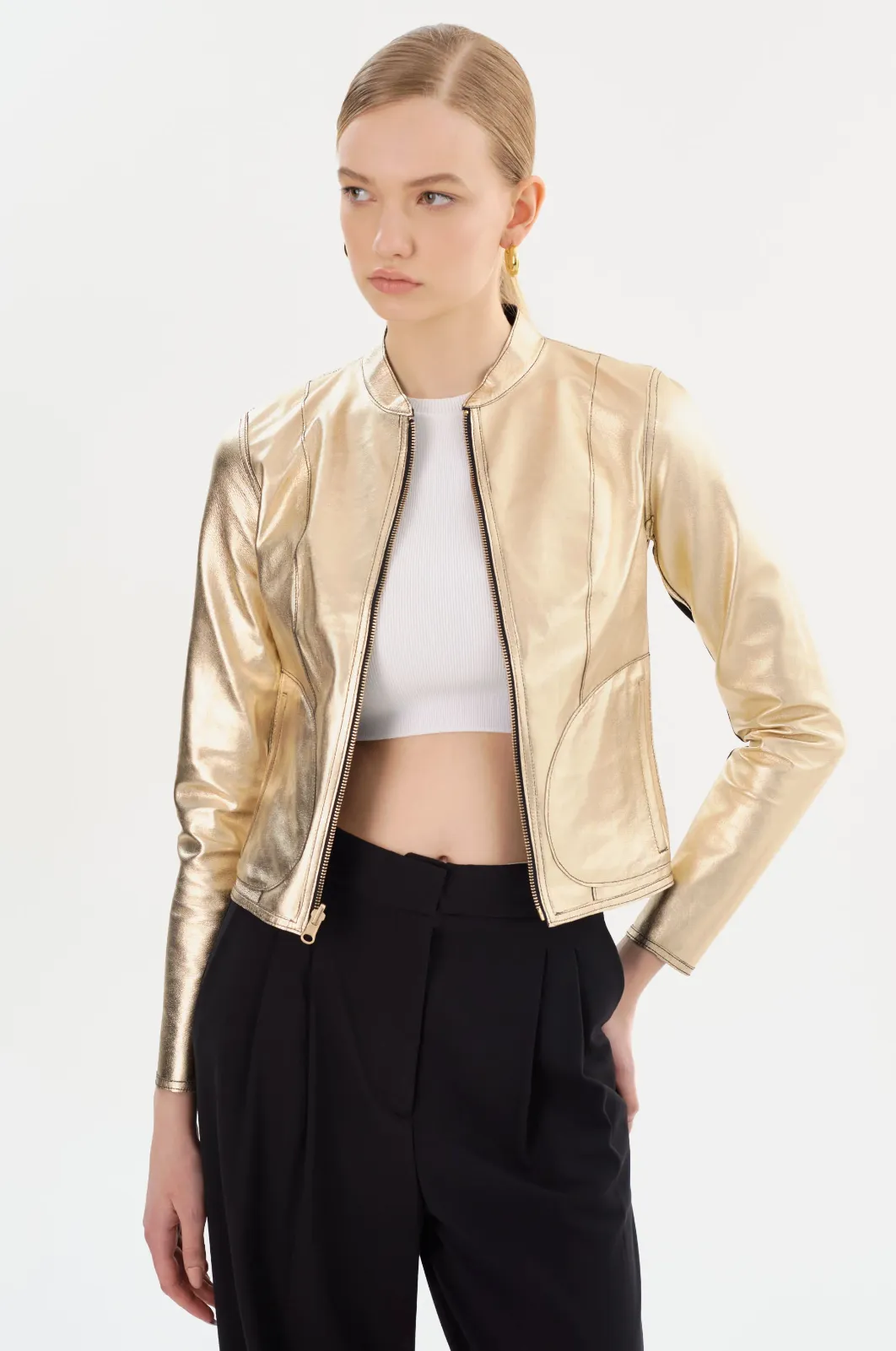 CHAPIN REVERSIBLE LEATHER JACKET