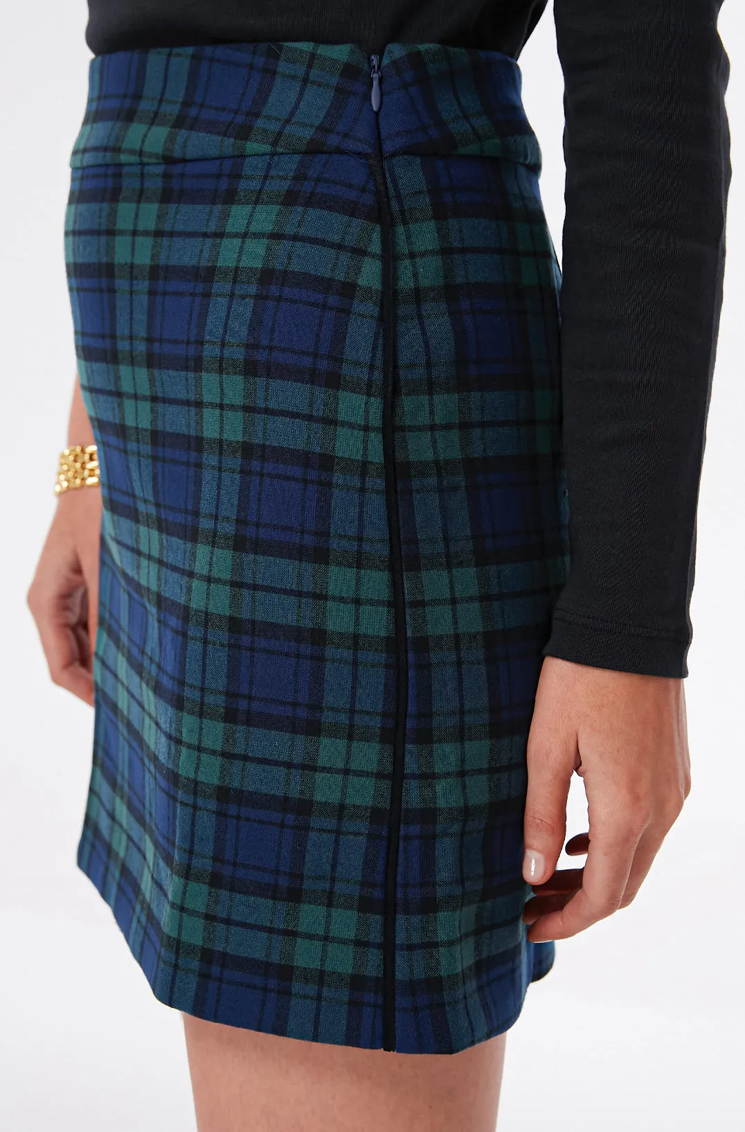 Charleston Green Blackwatch Mini Skirt