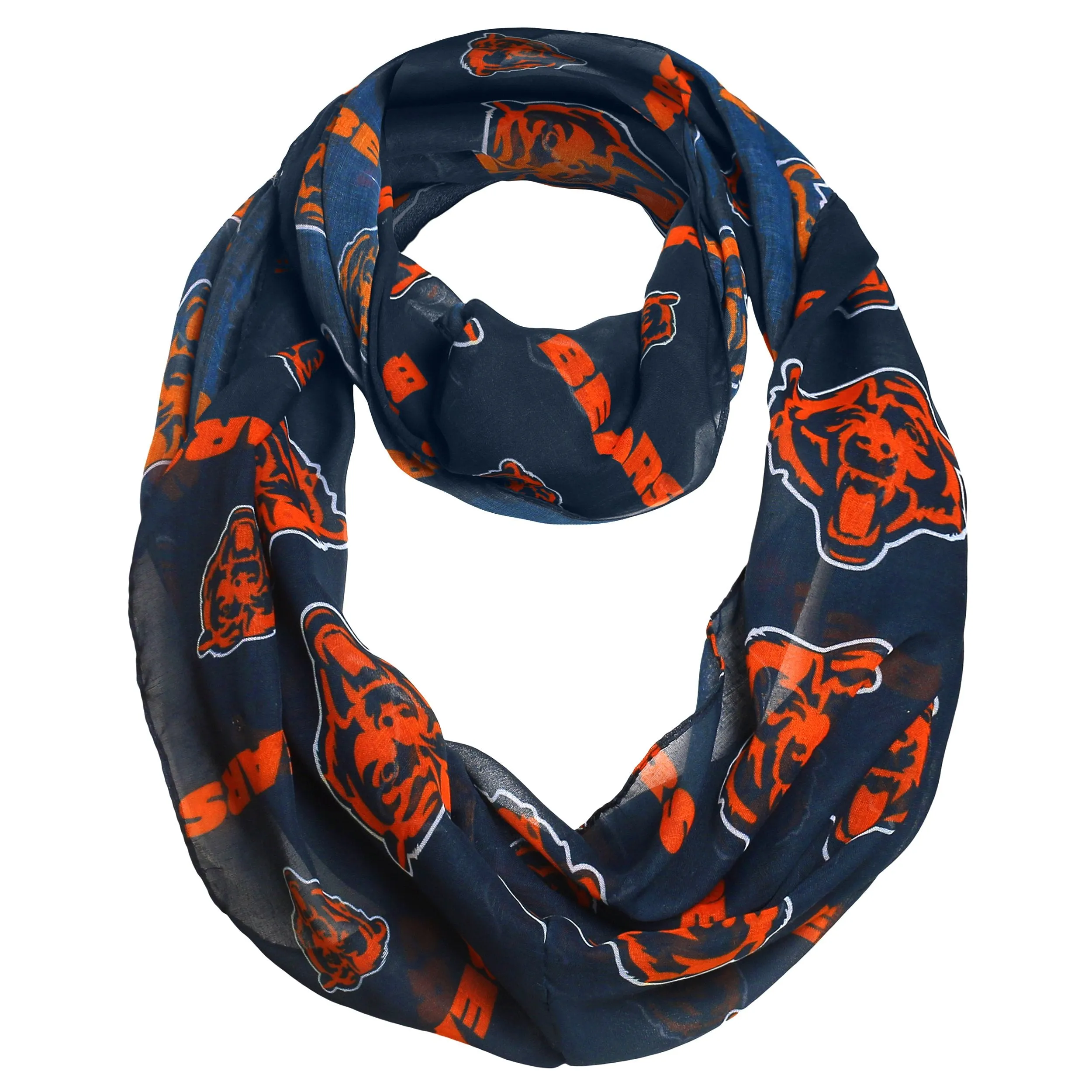 Chicago Bears NFL Team Logo Infinity Scarf