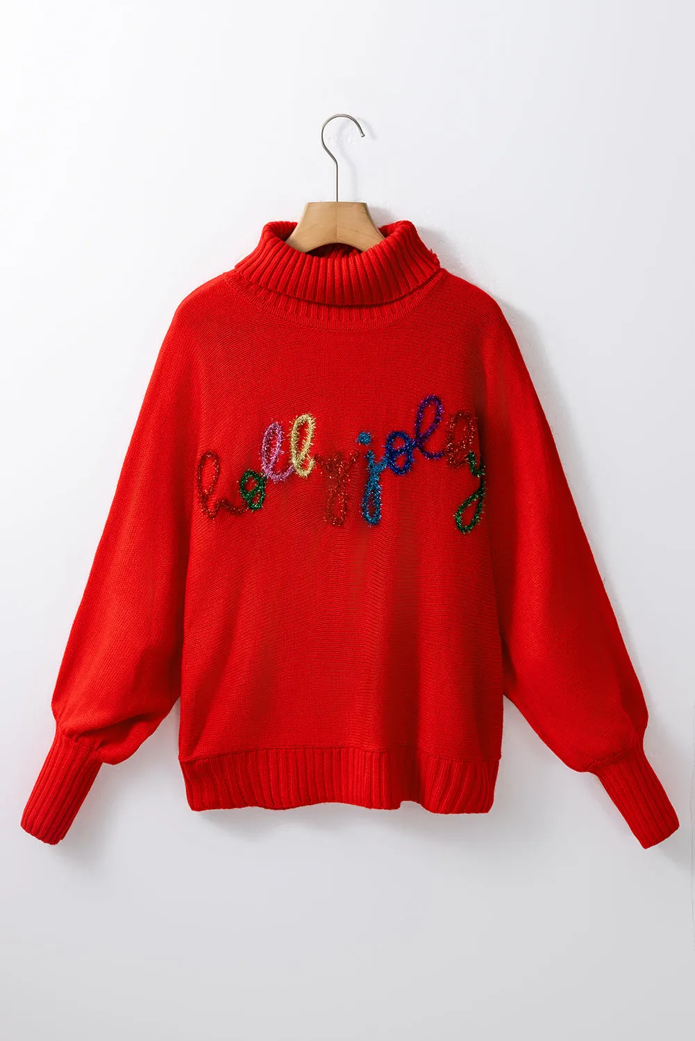 Christmas Holly Jolly Turtleneck Sweater