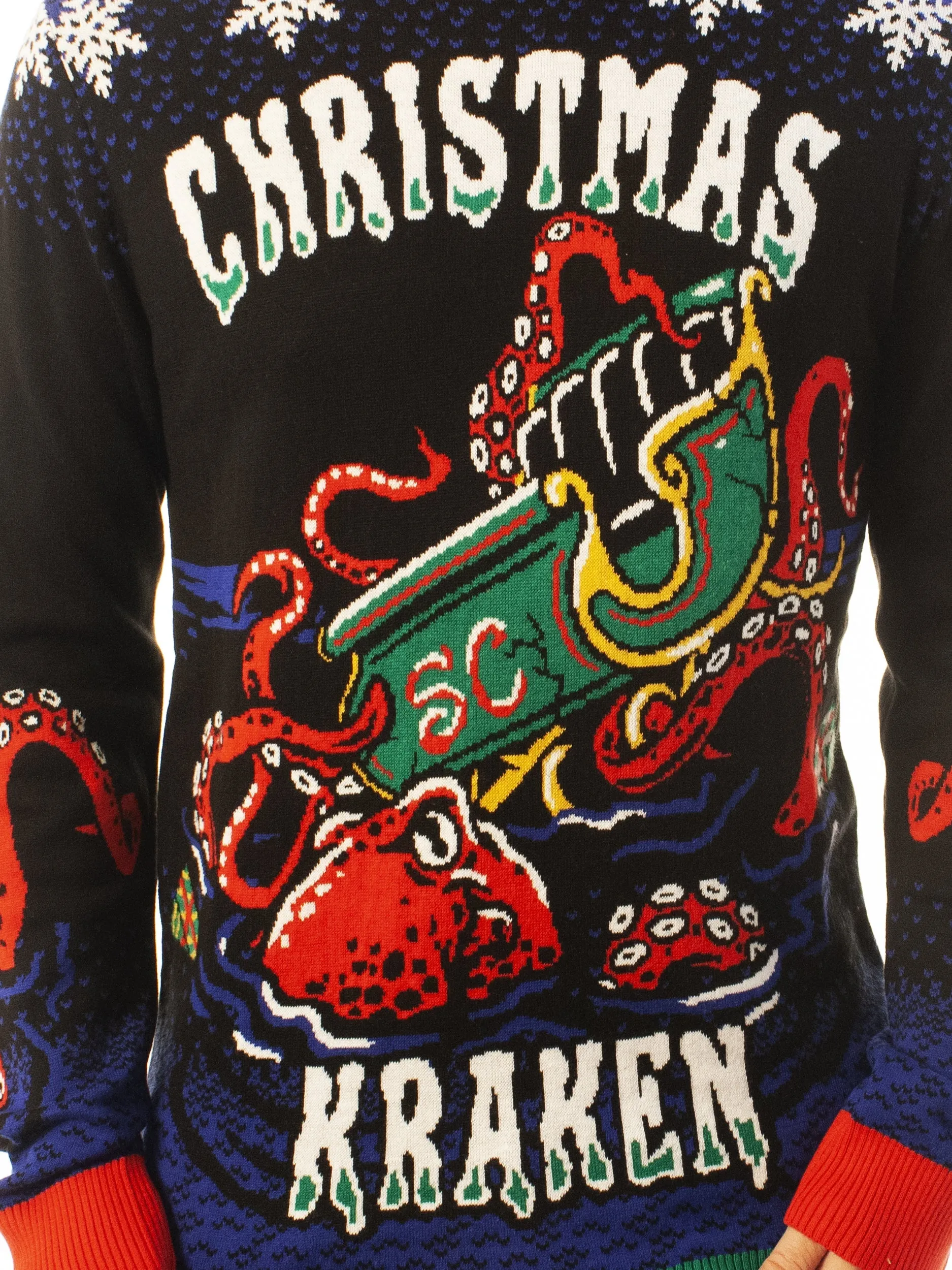 Christmas Kraken Ugly Christmas Sweater - Xmas Gifts For Him Or Her