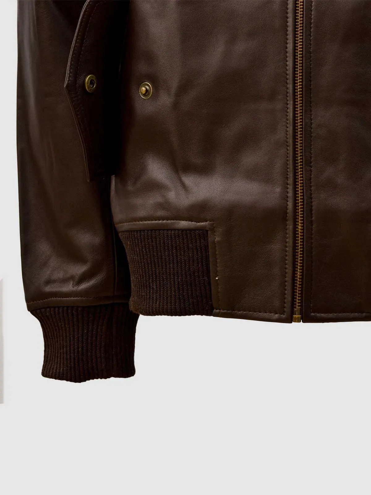 Classic Brown Bomber Jacket