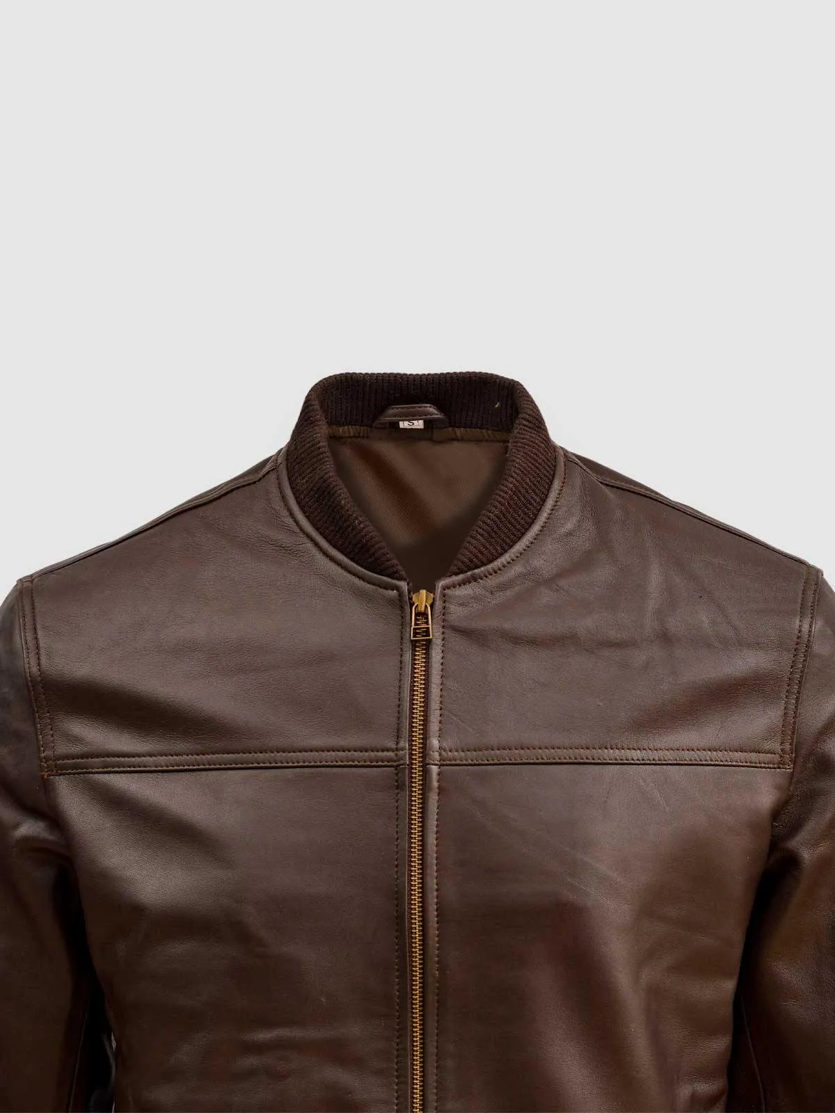 Classic Brown Bomber Jacket