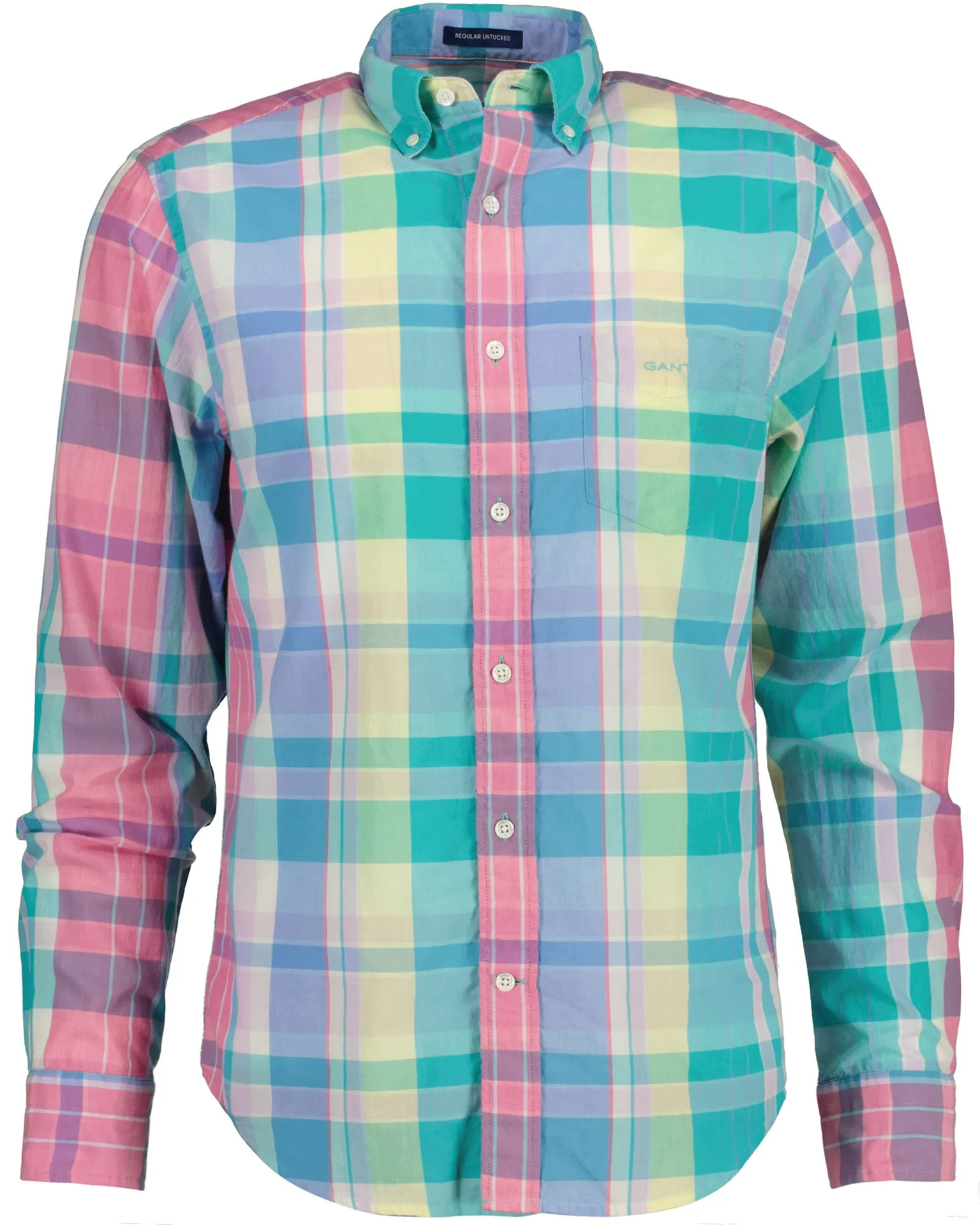 Cotton Shirt - Madras Check - Perky Pink