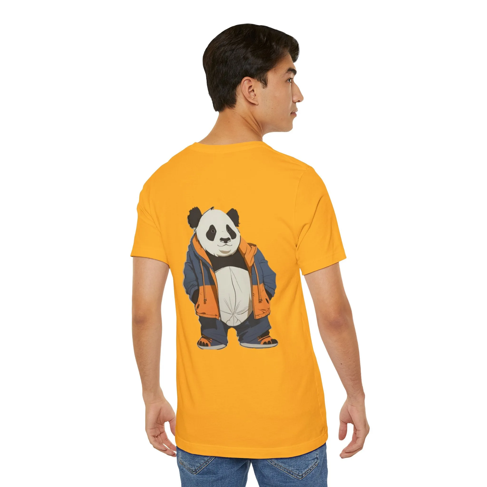 Cute Panda Graphic Unisex Jersey Tee - Perfect for Animal Lovers!