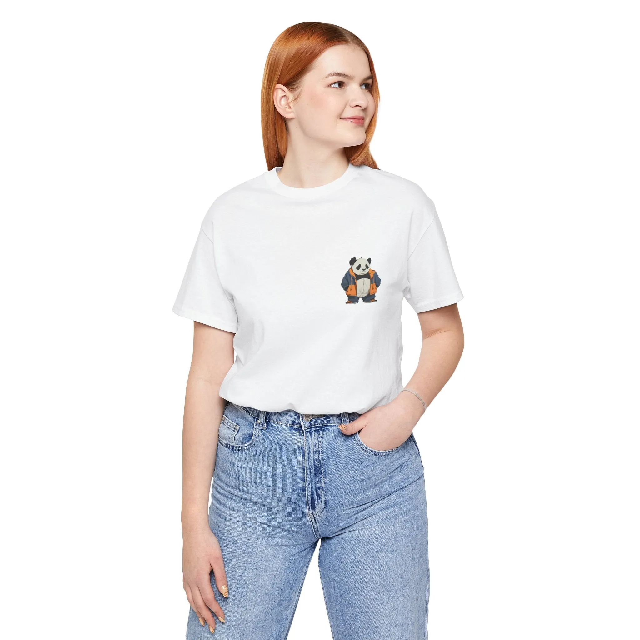 Cute Panda Graphic Unisex Jersey Tee - Perfect for Animal Lovers!