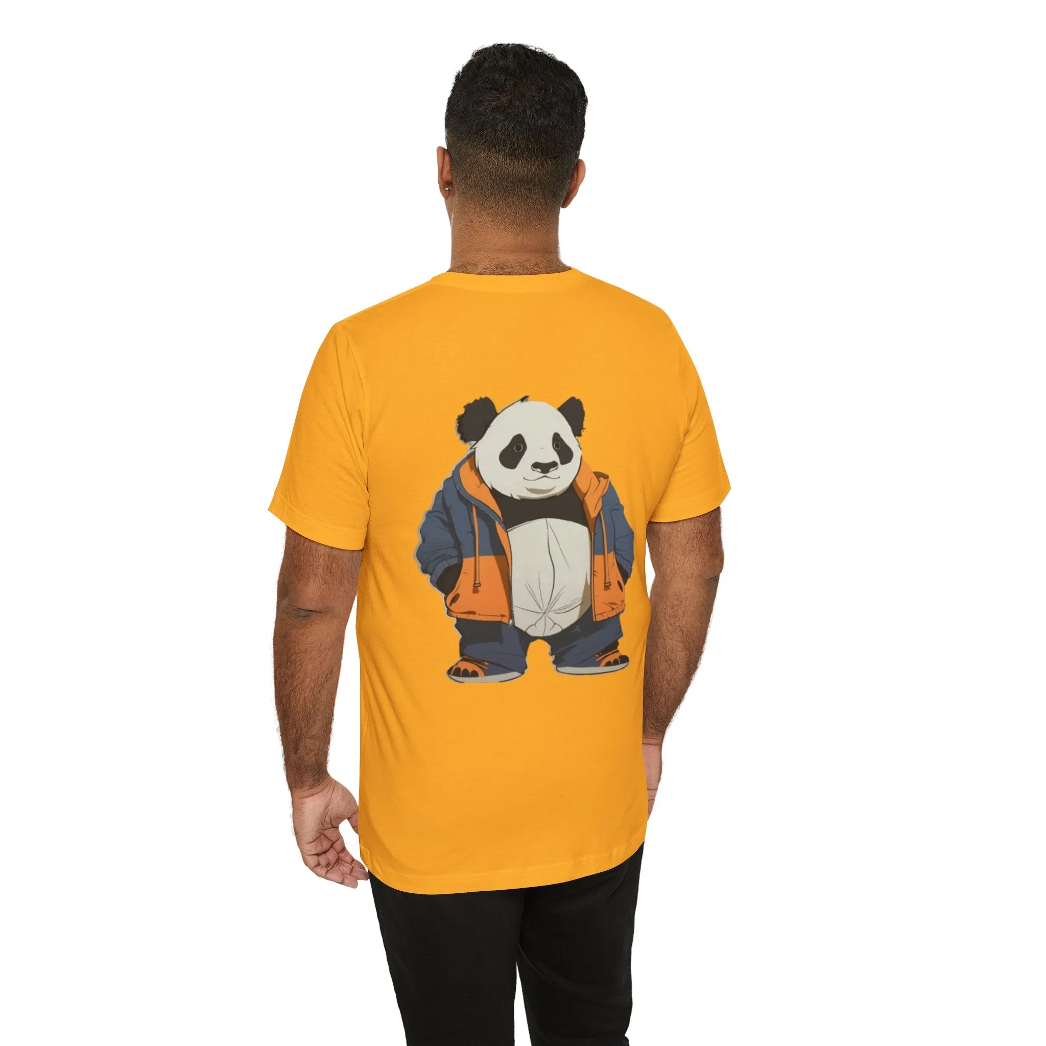 Cute Panda Graphic Unisex Jersey Tee - Perfect for Animal Lovers!