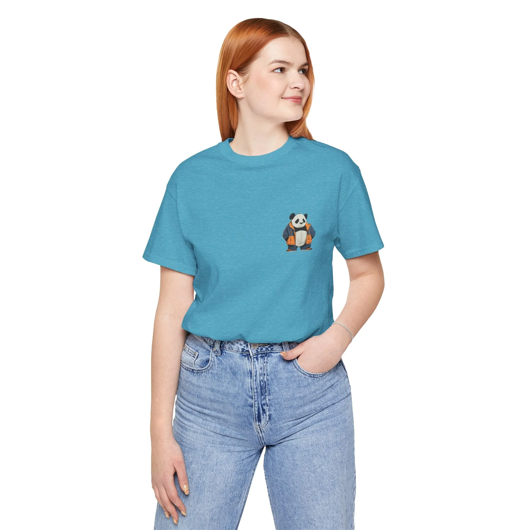 Cute Panda Graphic Unisex Jersey Tee - Perfect for Animal Lovers!