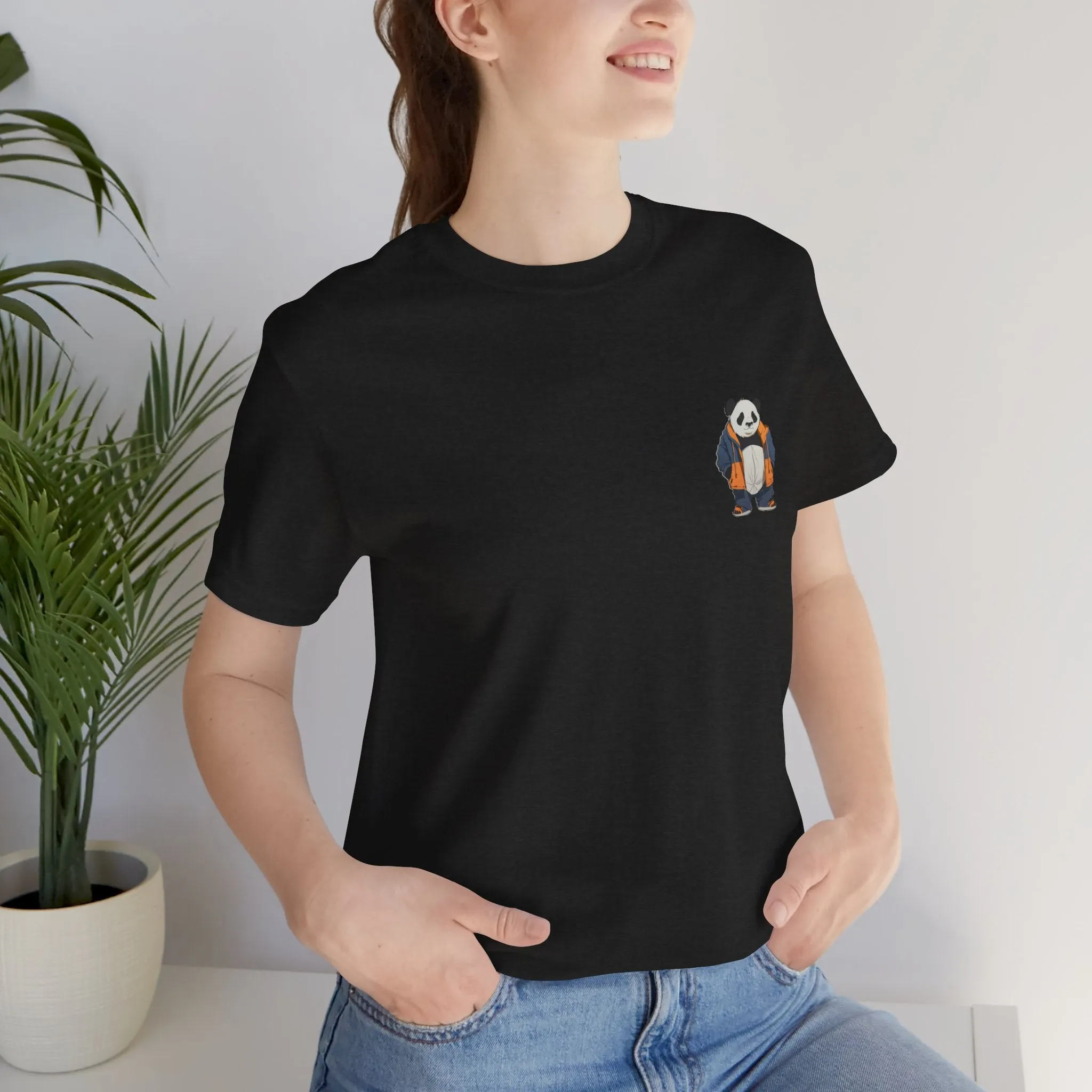 Cute Panda Graphic Unisex Jersey Tee - Perfect for Animal Lovers!