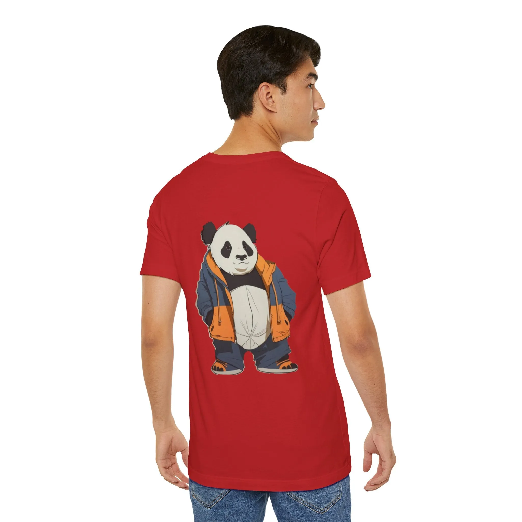 Cute Panda Graphic Unisex Jersey Tee - Perfect for Animal Lovers!