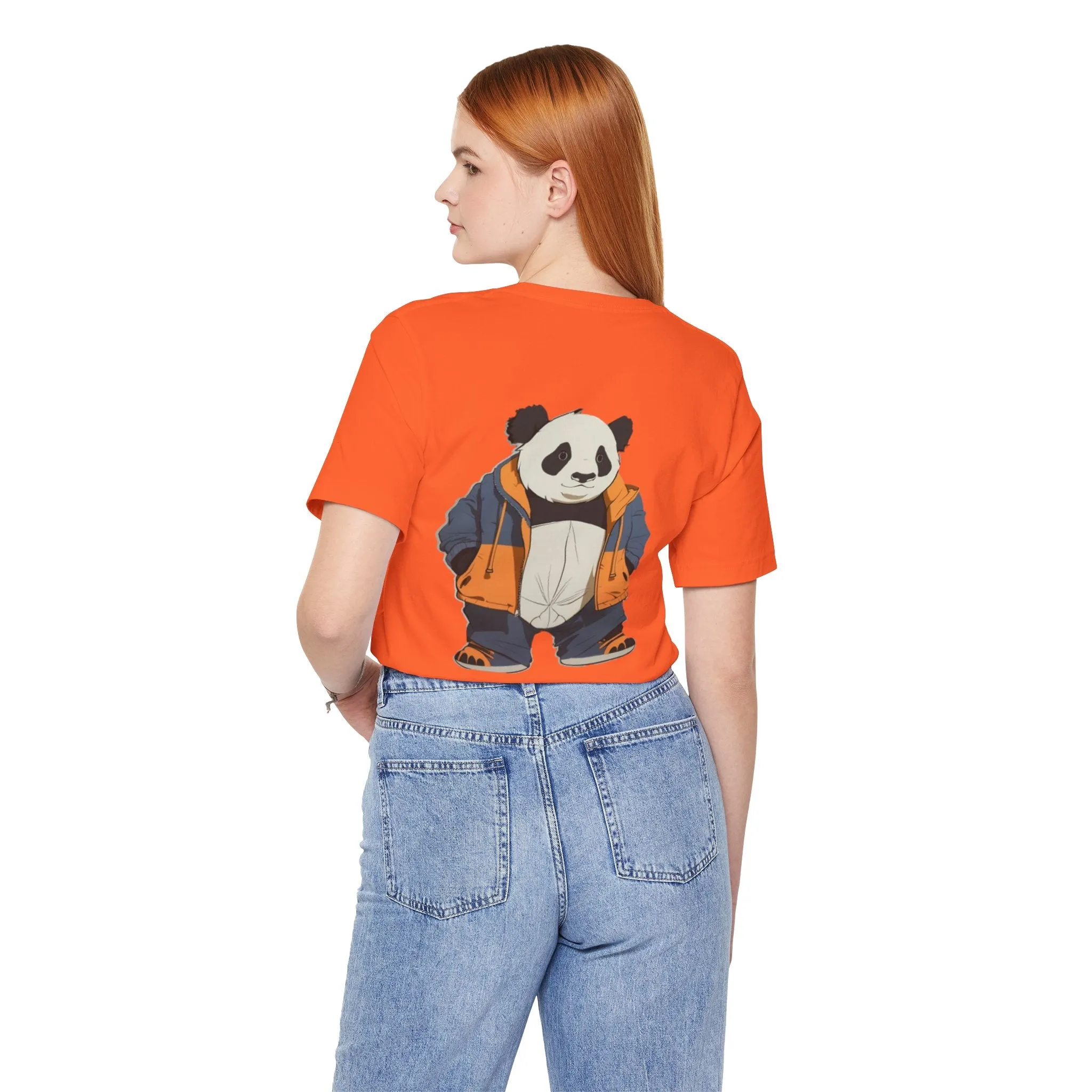 Cute Panda Graphic Unisex Jersey Tee - Perfect for Animal Lovers!