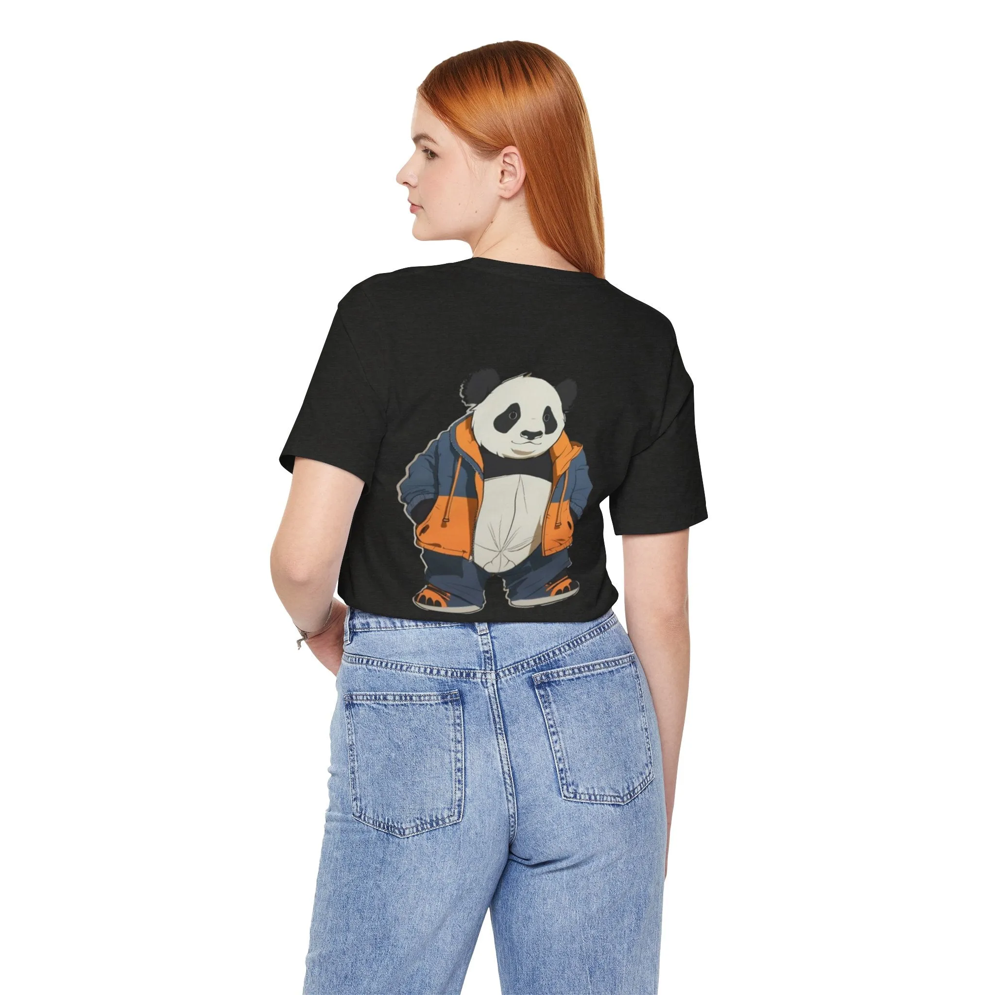 Cute Panda Graphic Unisex Jersey Tee - Perfect for Animal Lovers!