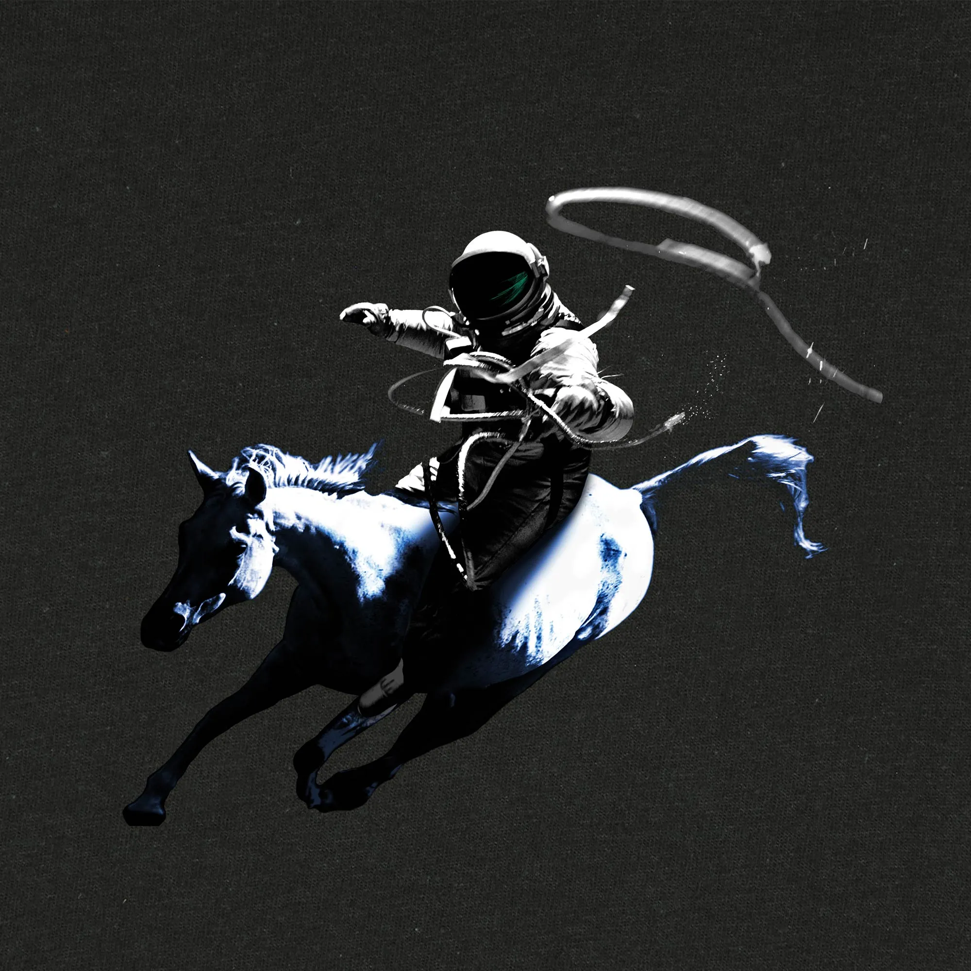 Dalix Space Cowboy Graphic T-Shirt