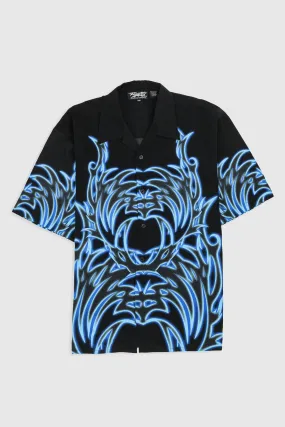 Deadstock Dragonfly Glowing Flame Camp Shirt - XXL